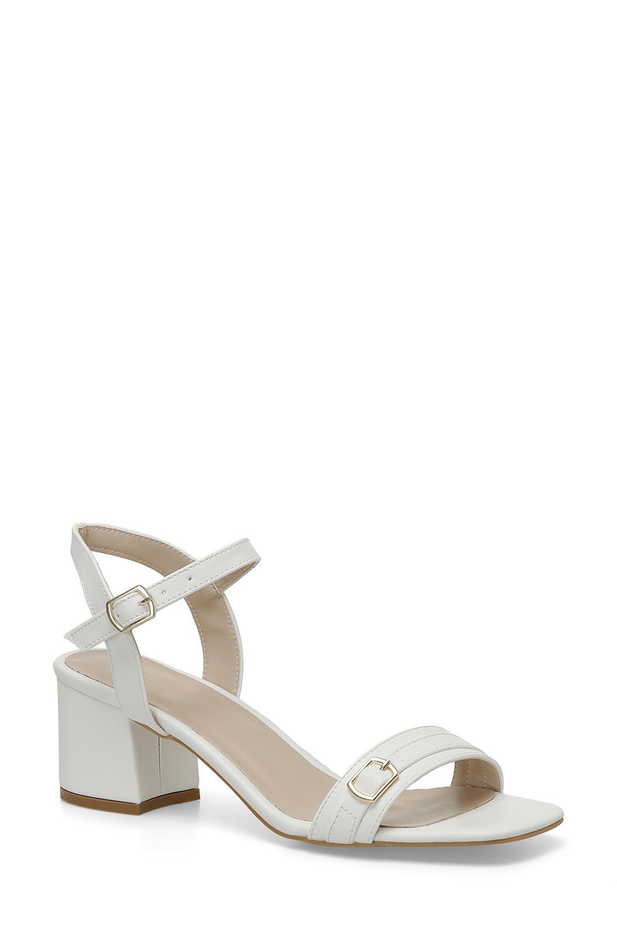 Butigo-CHERRY 4FX Weiße Damen-Sandalen mit Absatz 2