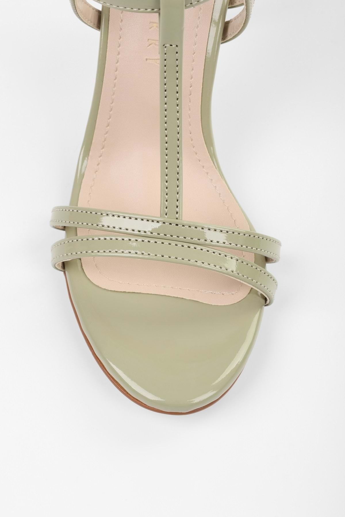 Shoeberry-Women's Pace Oil Green Skin Heeled Shoes 3