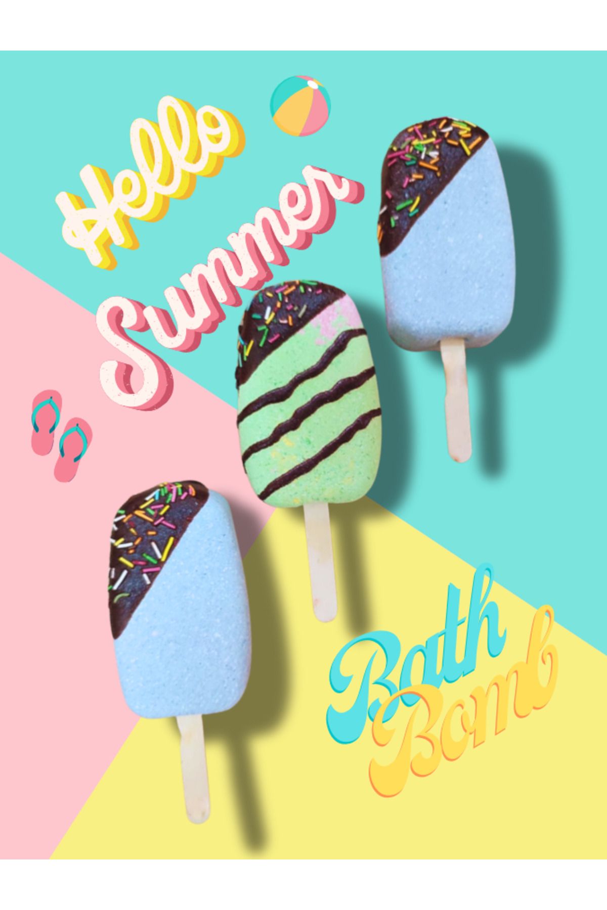 DR.RAİN hello sumer ıce cream bath bomb banyo topu nem bombası pedikür topu