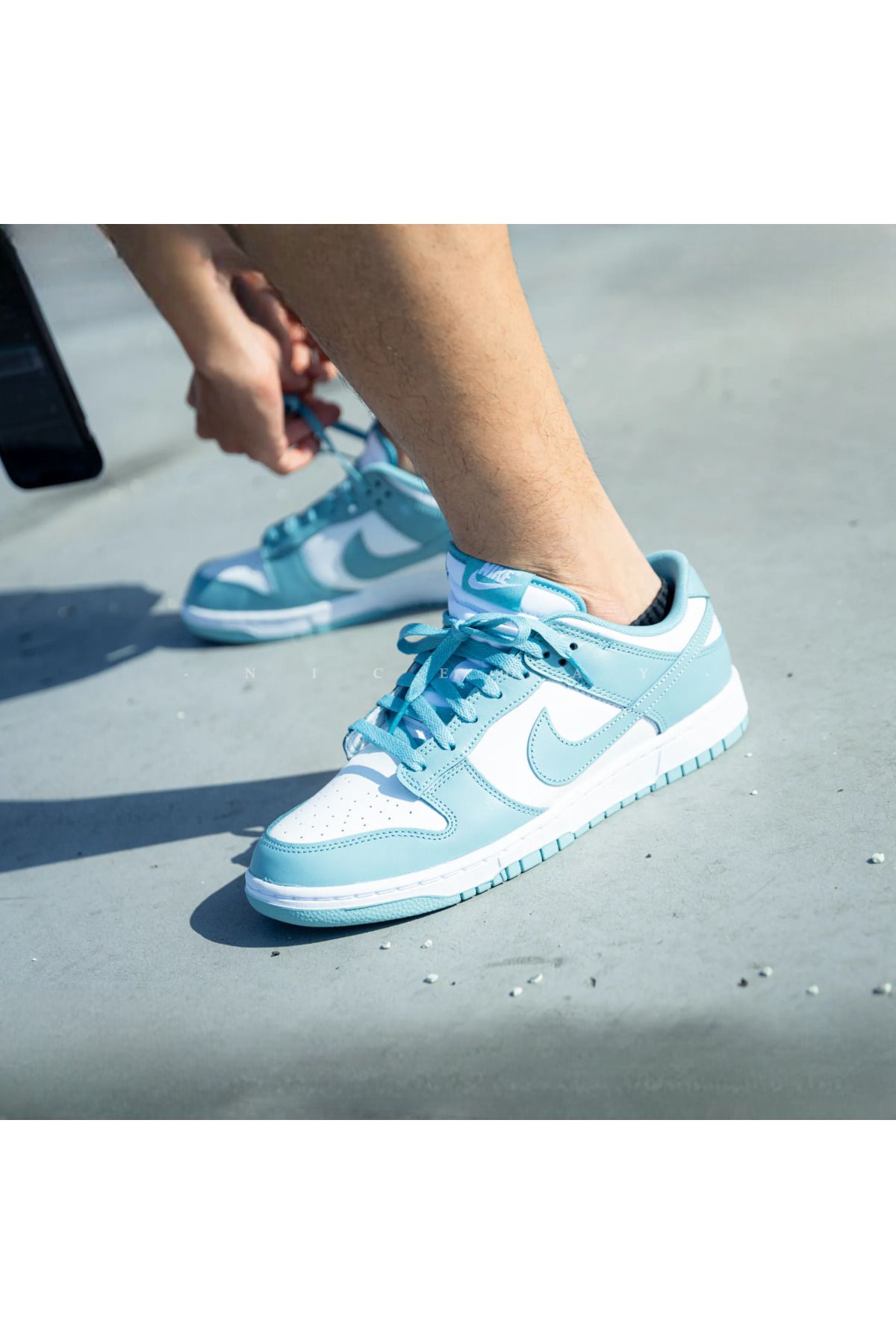 Nike Dunk Low Retro Mavi Erkek Sneaker Sportie
