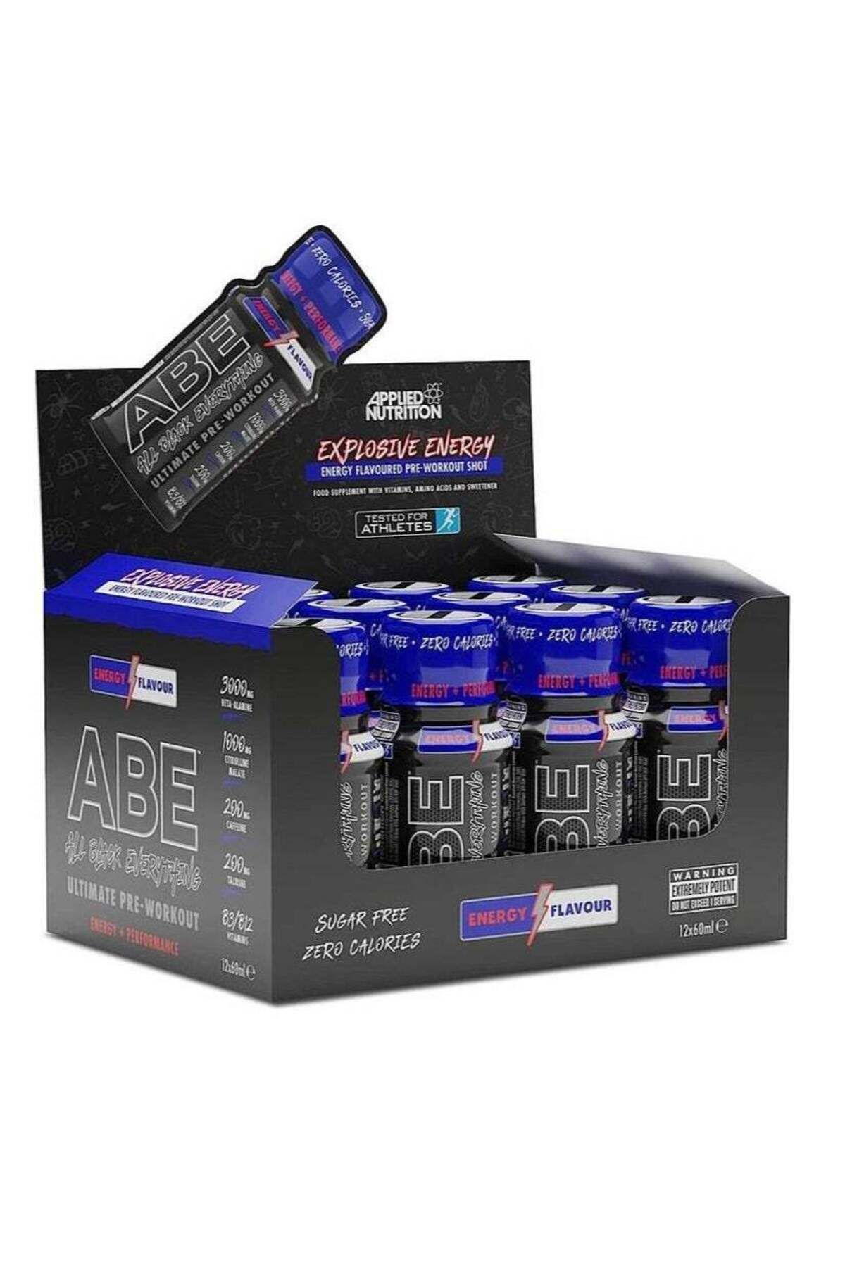 applied nutrition-ABE Pre-Workout Drink, Energy Flavor, 60ml, 12 Pieces 1