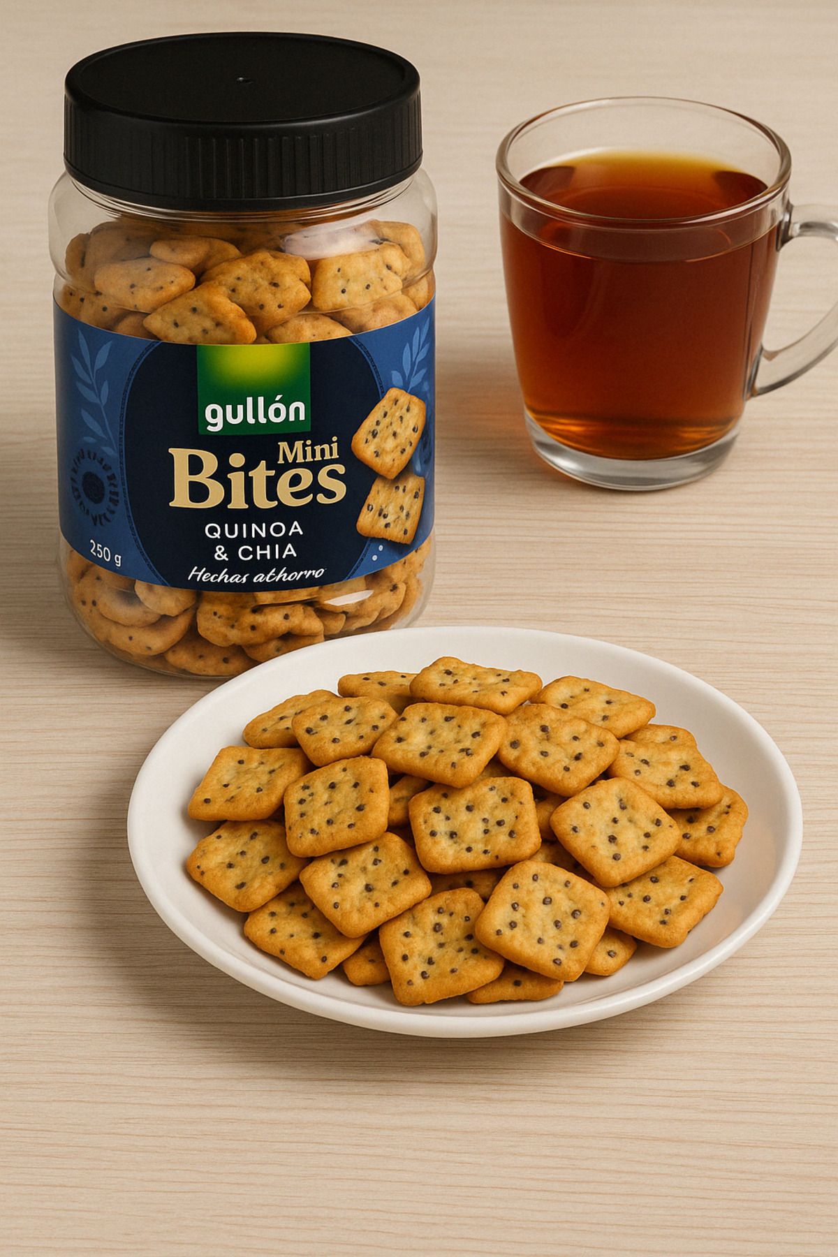 Gullon-Mini Bites Quinoa & Chia 250g 2