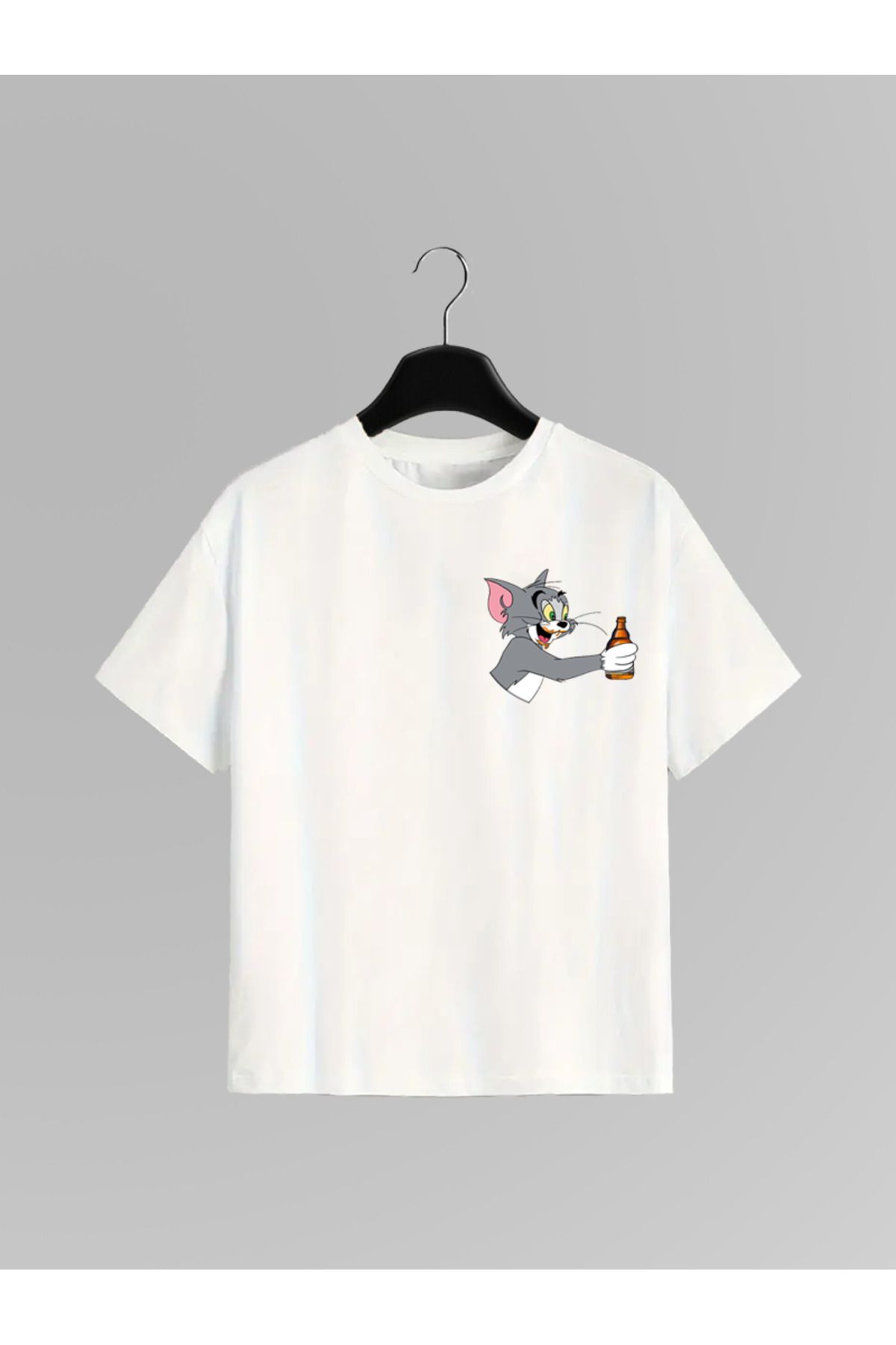 HA HA Couple TOM & JERRY Baskılı T-shirt