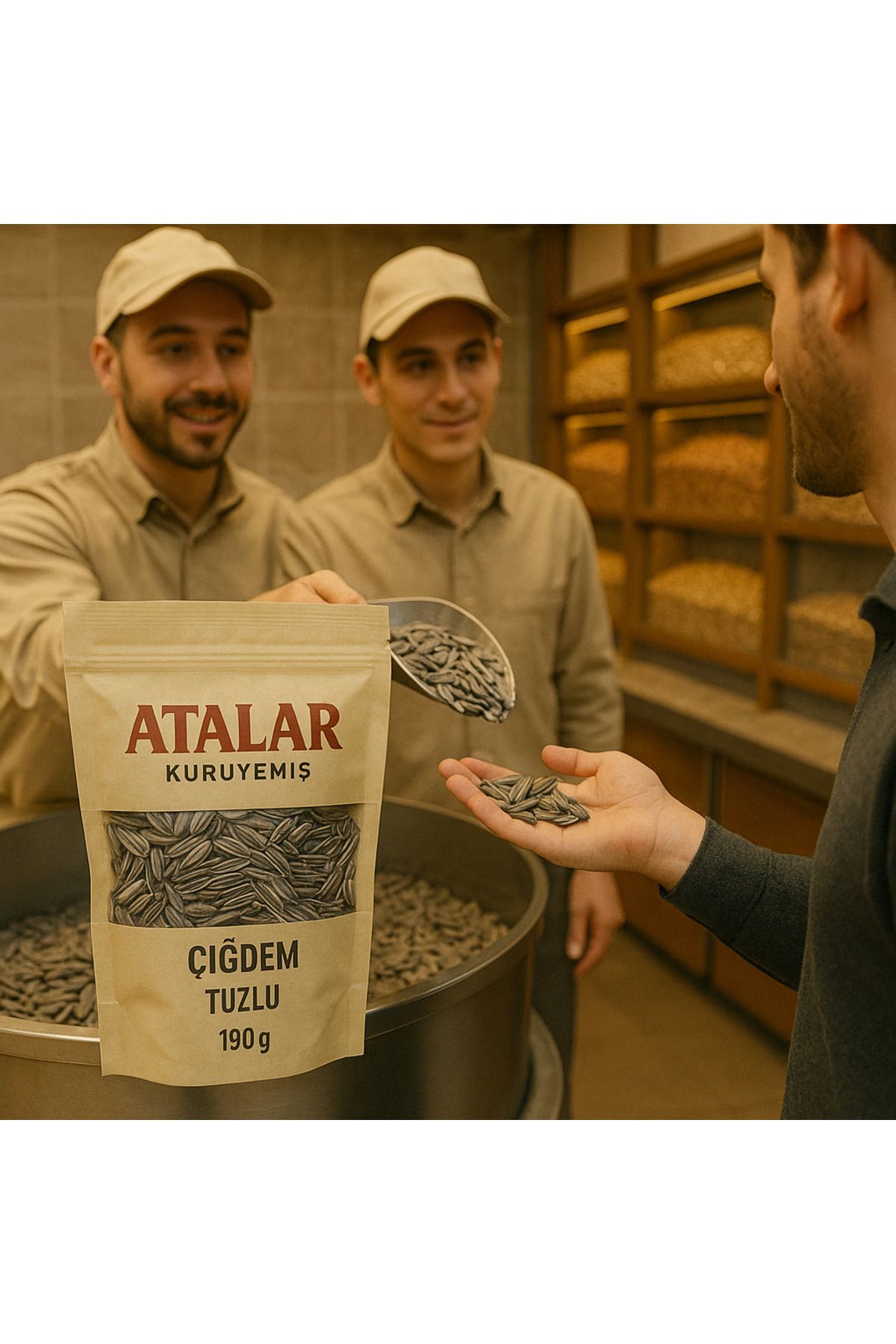 Atalar Kuruyemiş Kavrulmuş Tuzlu Çiğdem 570 gr | Sohbetin En Klasik Eşlikçisi