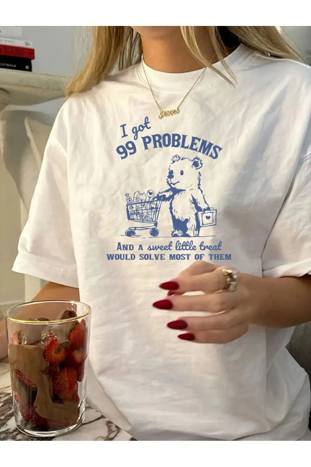 YOHO SPORT I Got 99 problems Baskılı T-shirt