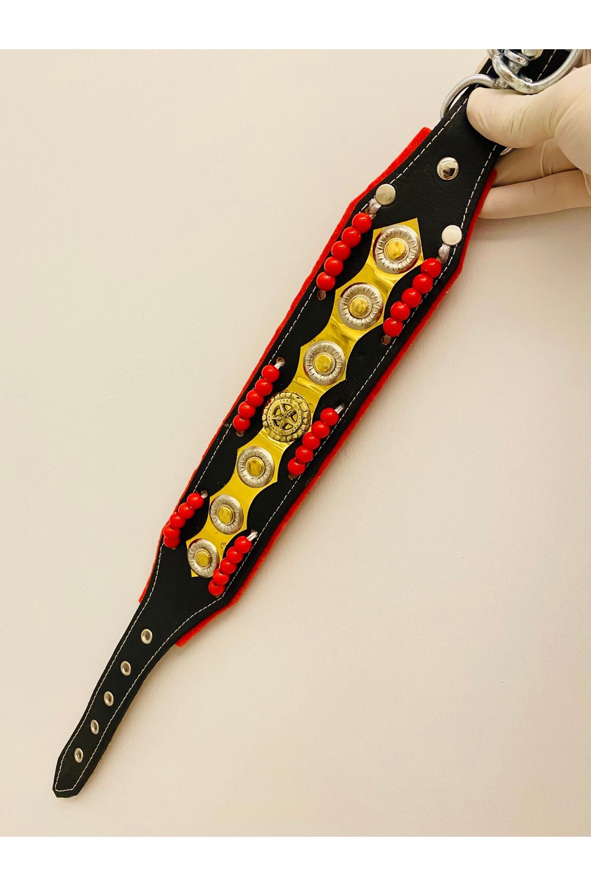 Sürmeli Tasma-Puppy Kangal Dog Collar Beaded Special Series 1