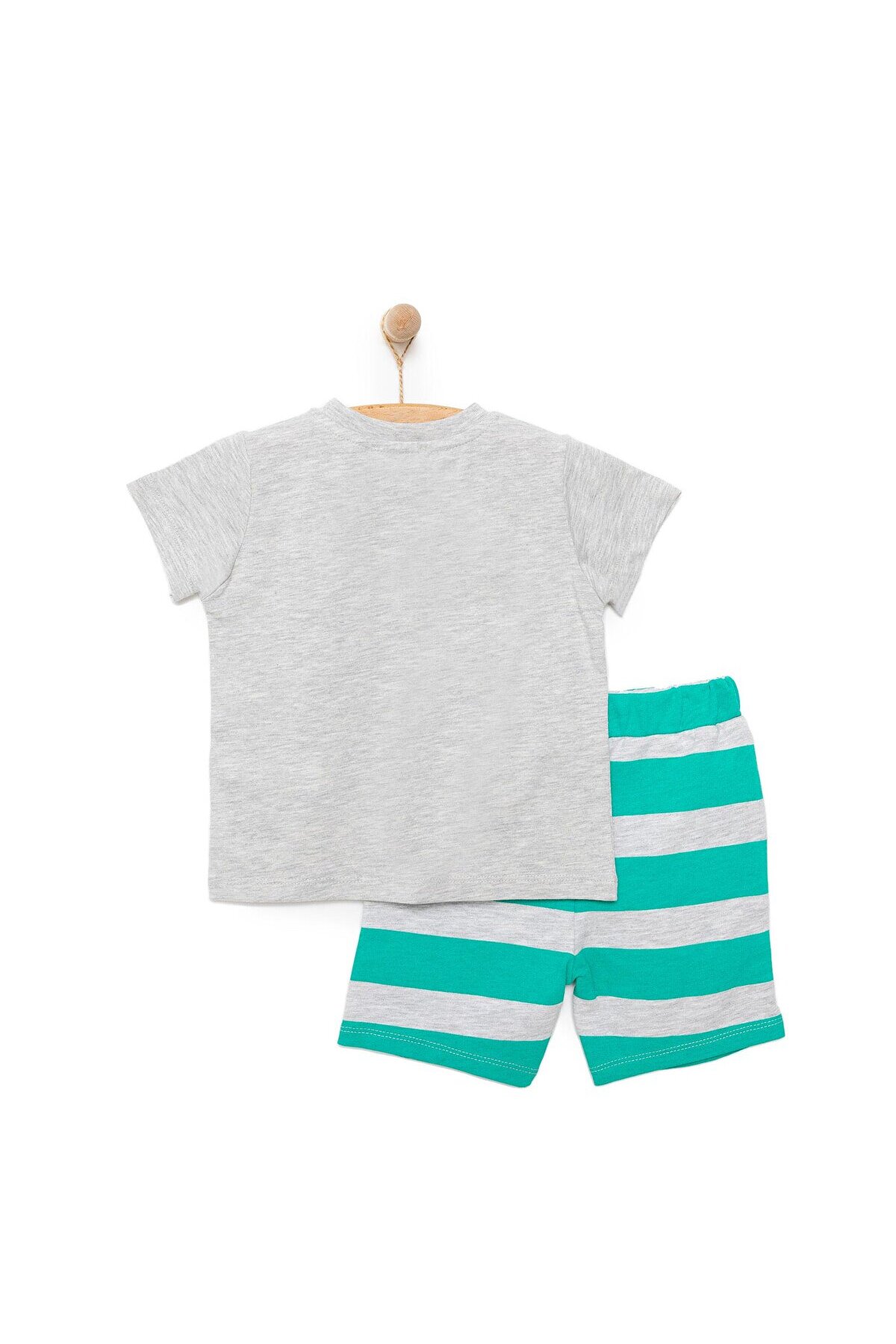 ebebek Hello Baby HelloBaby Cars&Roads Erkek Kamyon Baskılı Tshirt-Şort Erkek Bebek fotoğrafı 2 (önizleme)