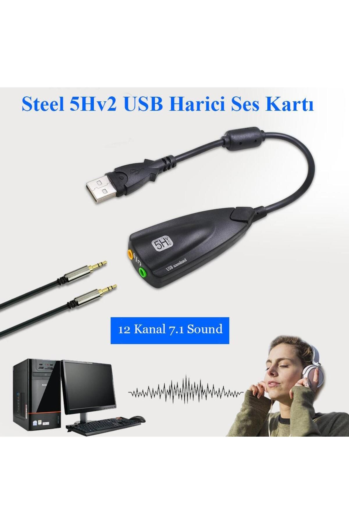 SANEC USB Harici 7.1 12 Kanal Ses Kartı