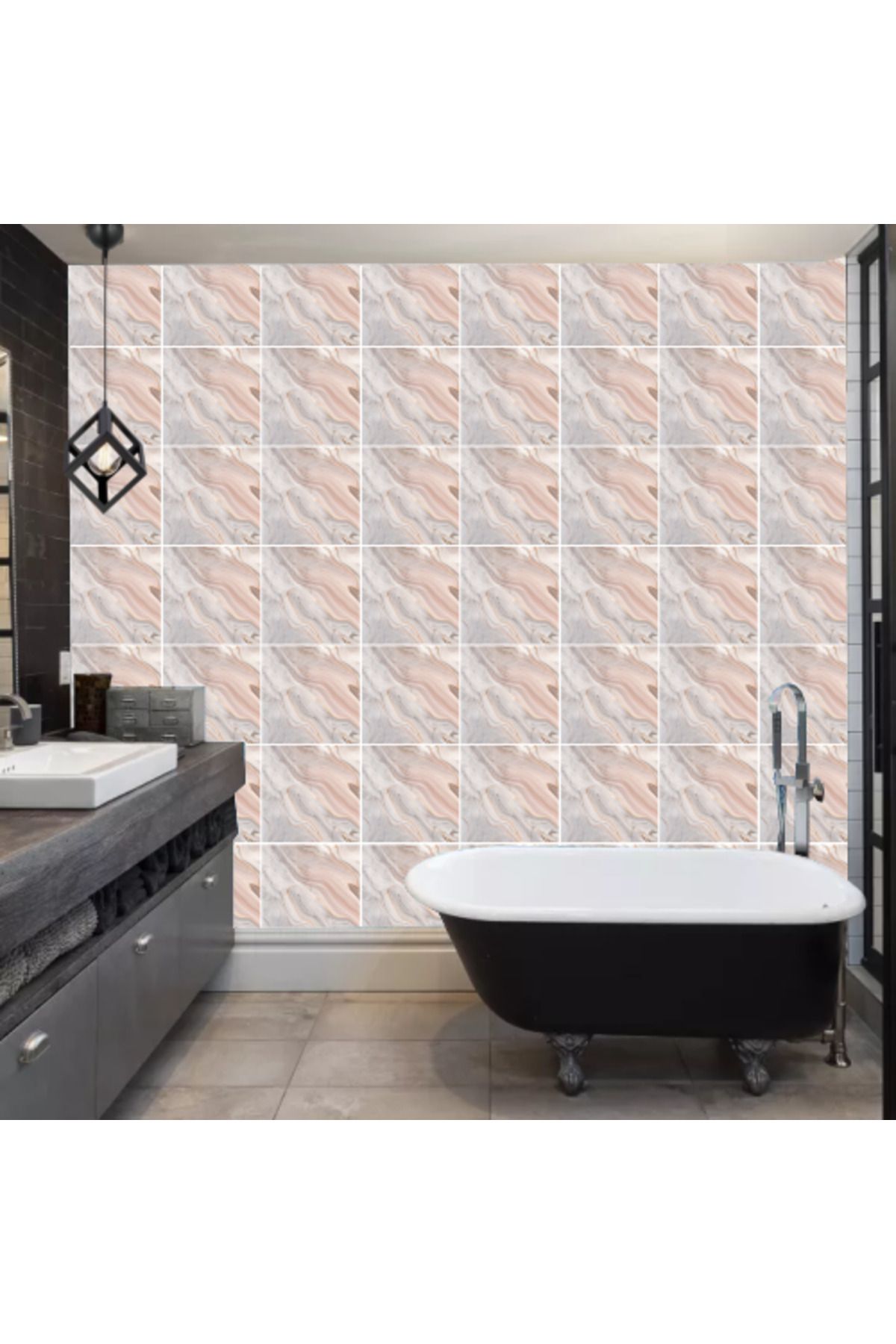 Seçkin Trend Decohandy 30x30 Cm Pvc Duvar Karosu 4'Lü Paket - Antik Mermer