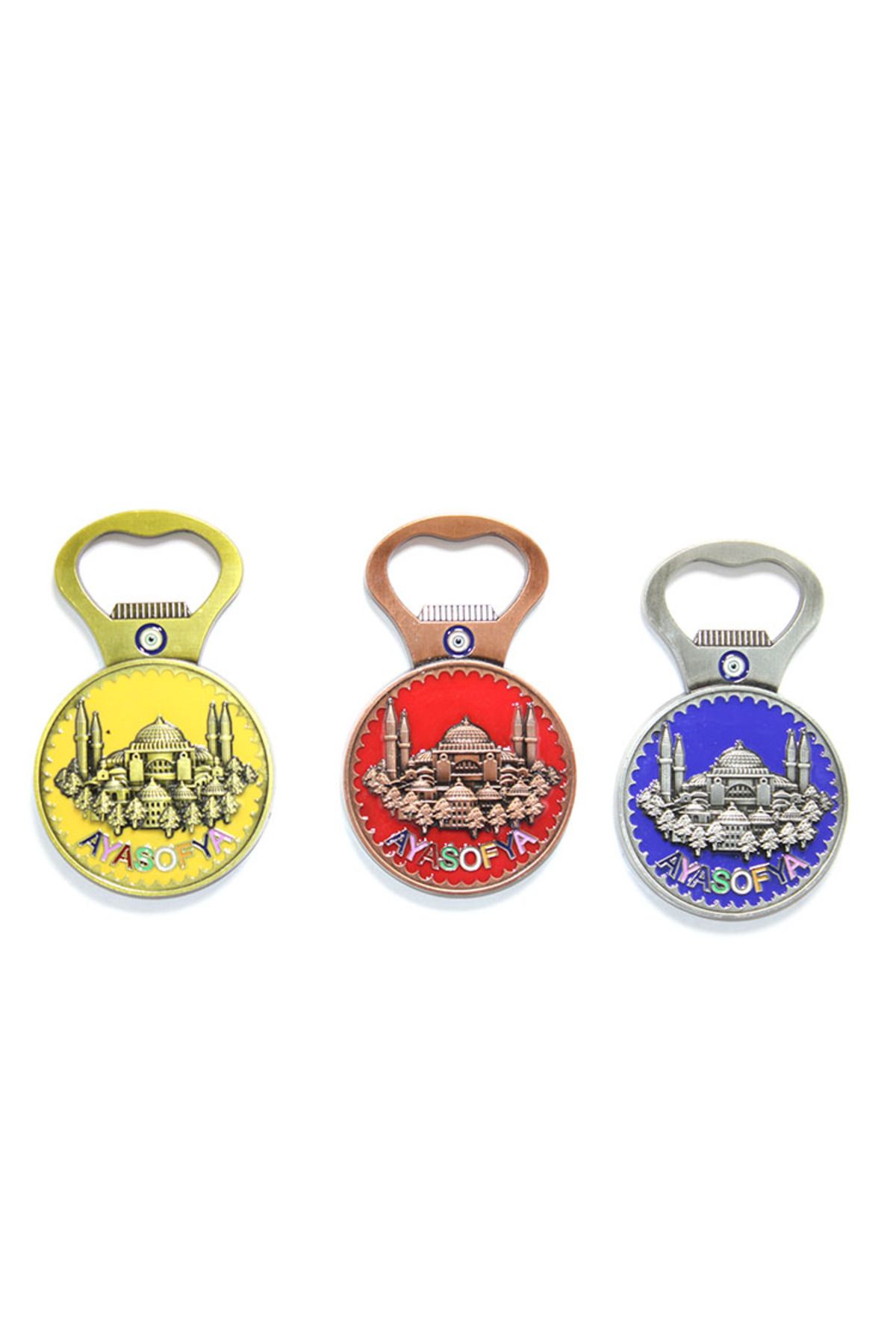 Store Yöresel Ayasofya Magnet Ve Açacak Yuvarlak Tasarım