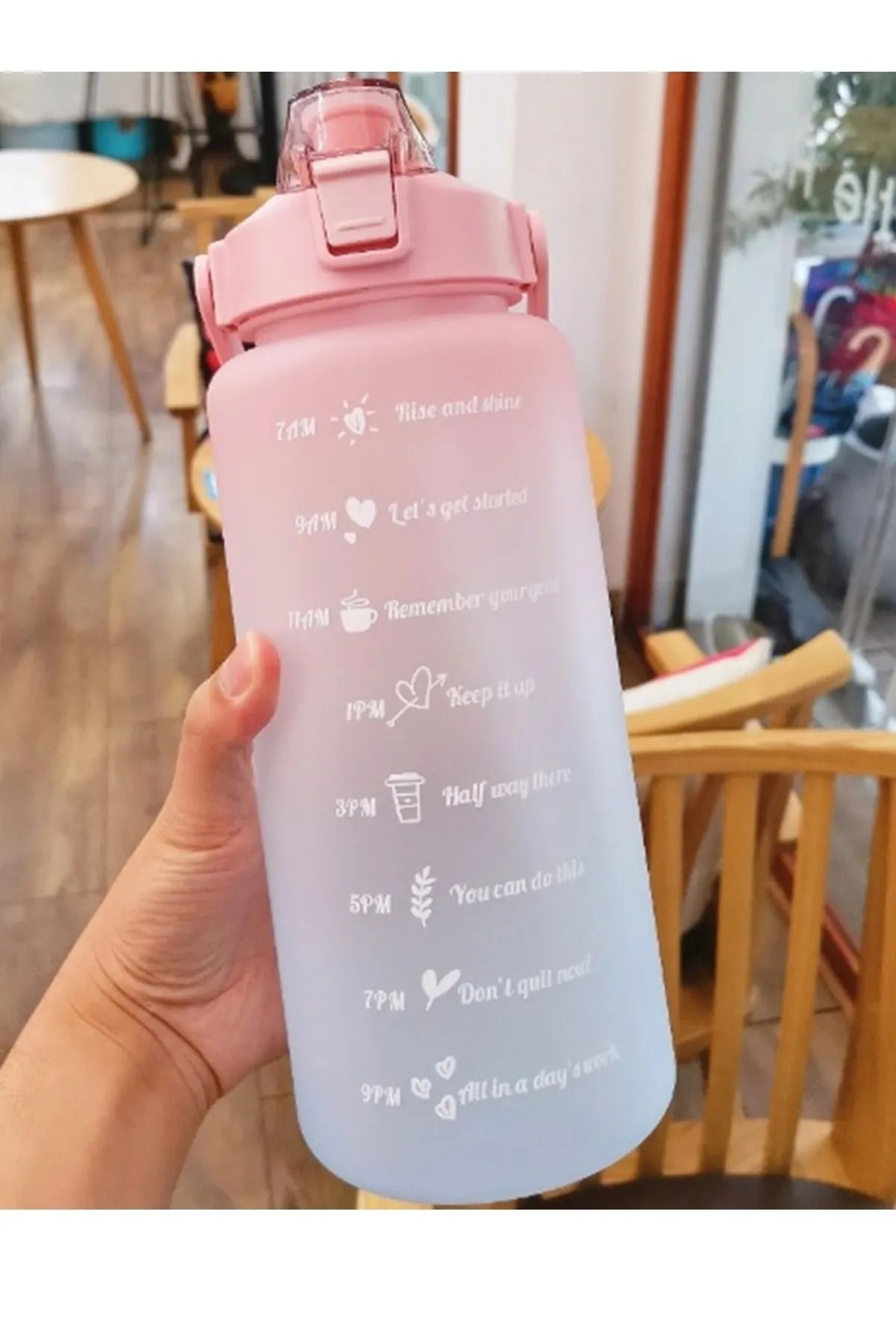 TTT Günlük Motivasyon Su Matarası 2 Litre