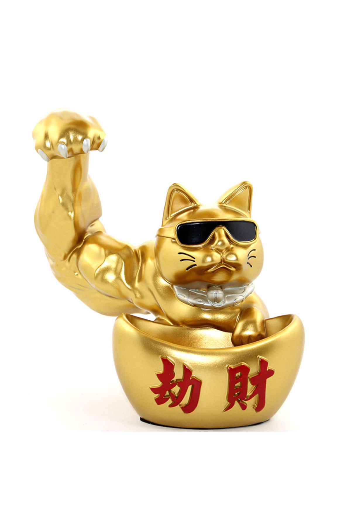 musellife Polyester Şanslı Kedi Figürü Model 1
