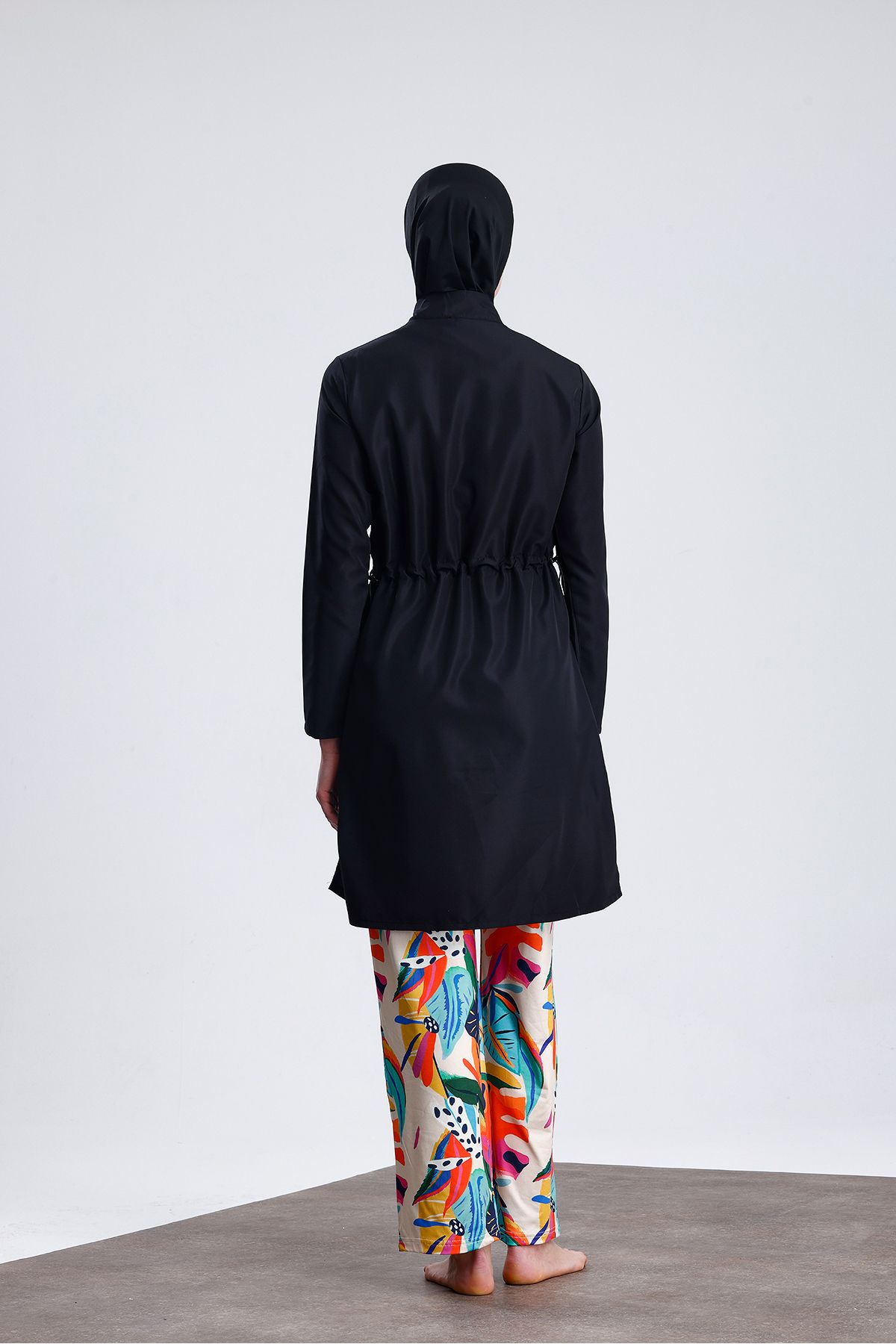 medipek-Zippered Girdle Water Trade Girdle Fabric Fabric Pattern Basic Water Repellent with Lycra Pants 5