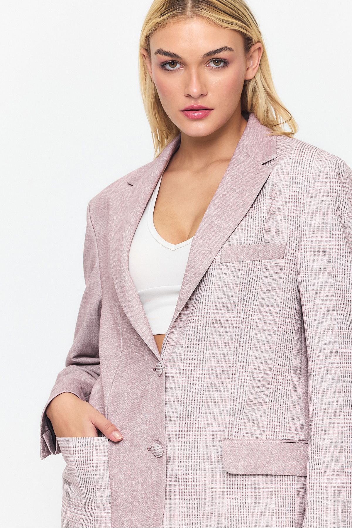 Ted Davıd-Double Button Closure Pocket Detailed Blazer Jacket 1