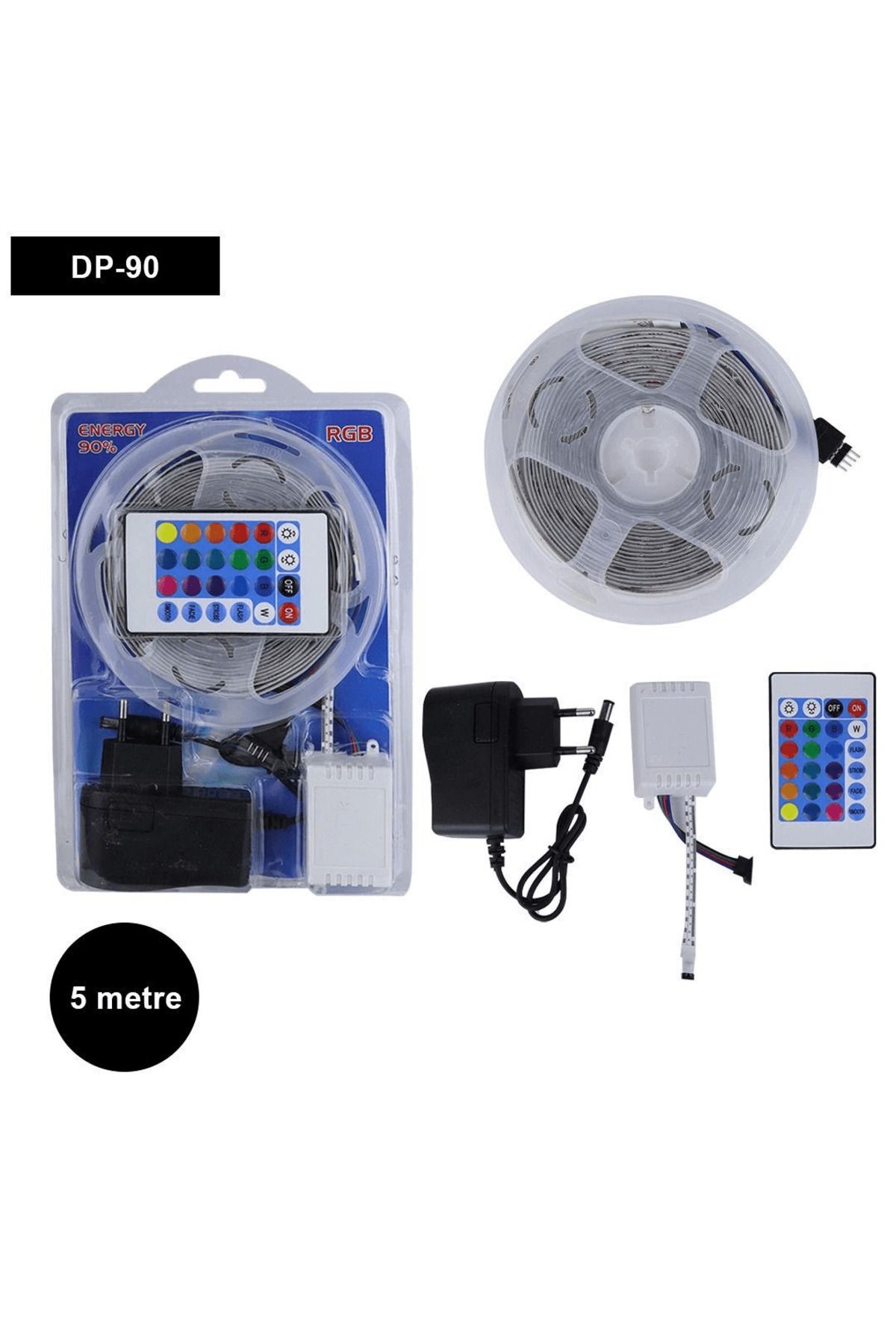 doremodam 5 Metre 16 Renk Kumandalı Şerit Led - Lisinya