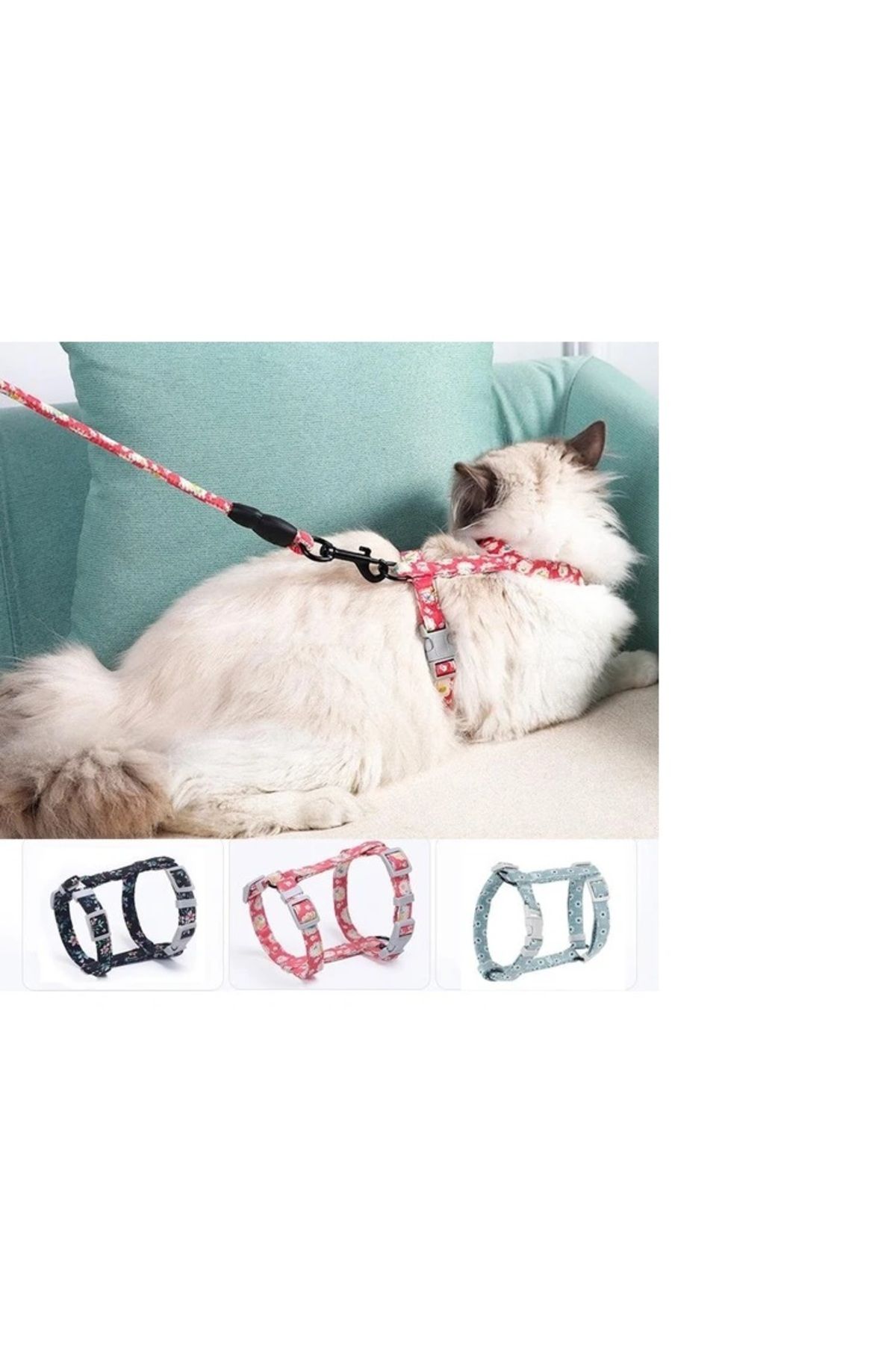 Mu Art Kedi Gezdirme Göğüs Tasması