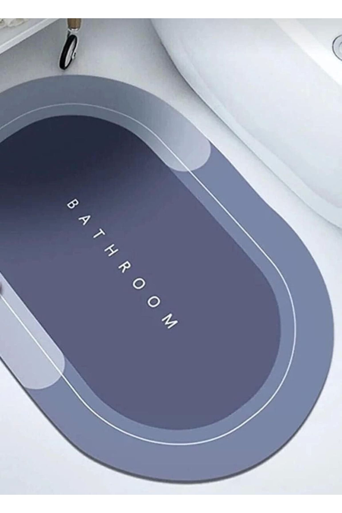 Belle Fusion Süper Su Emici Kaymaz Tabanlı Banyo Paspası ( 40*60 )cm