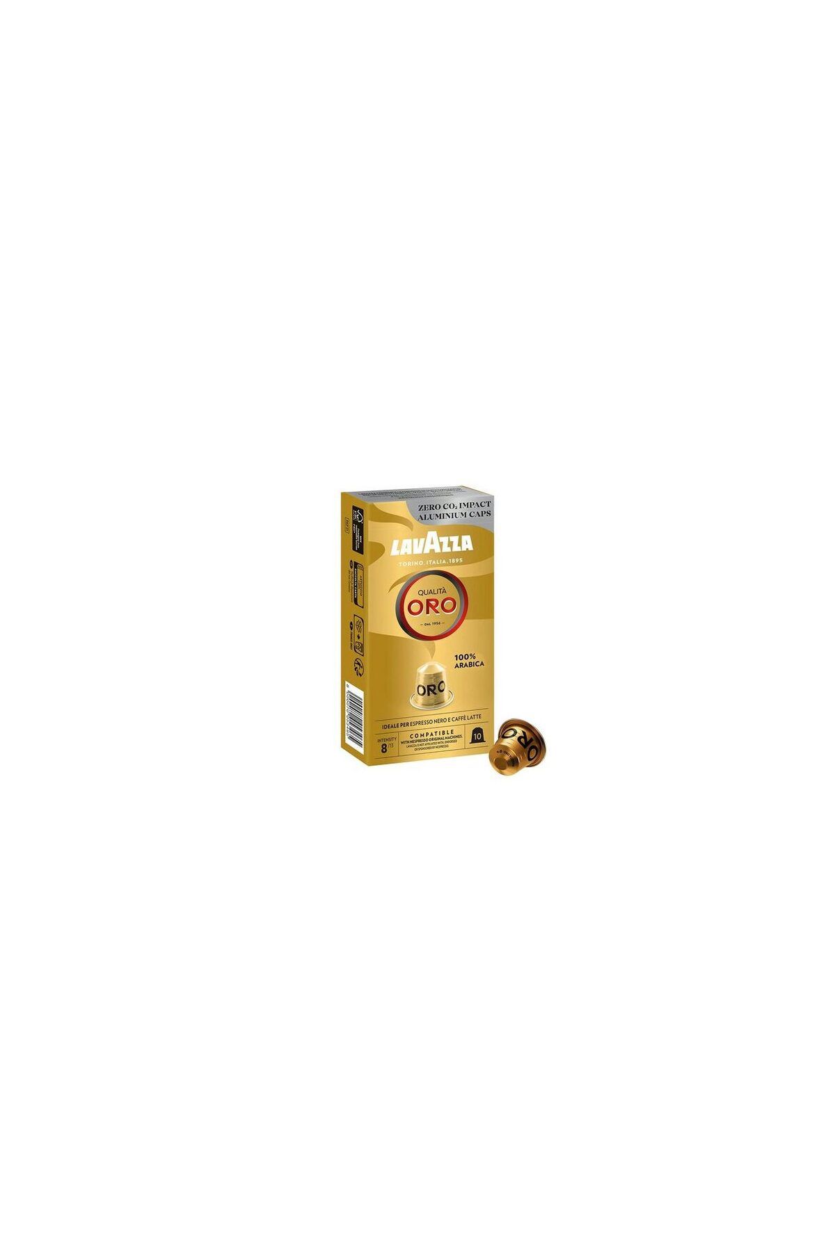 LavAzza Cafea Capsule Qualita Oro, Compatibile Nespresso, Aluminiu, 10x5,7g - Espresso