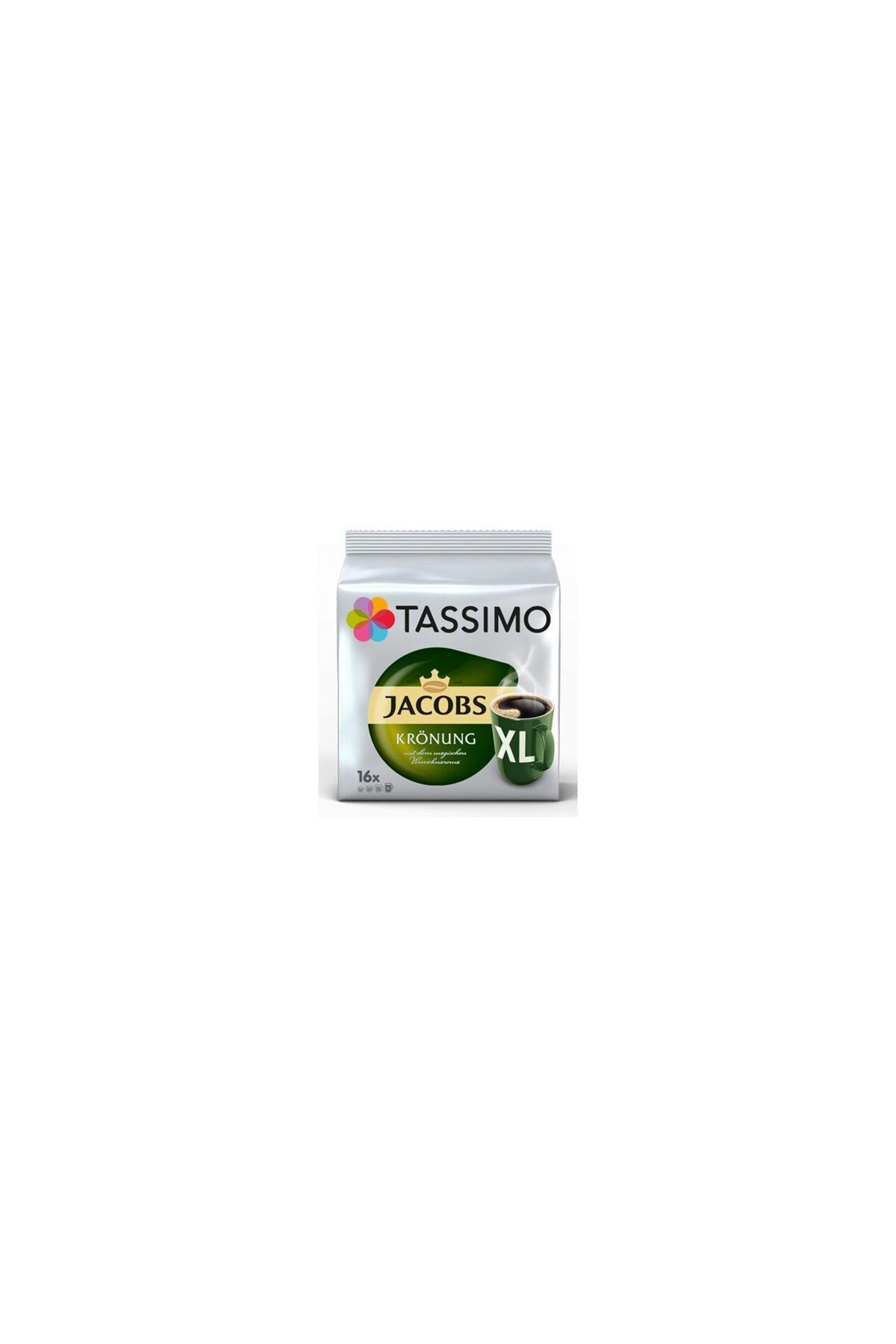 Jacobs Capsule Cafea Tassimo Krönung Xl, 16 Bauturi X 195 Ml, 16 Capsule - Whole Beans