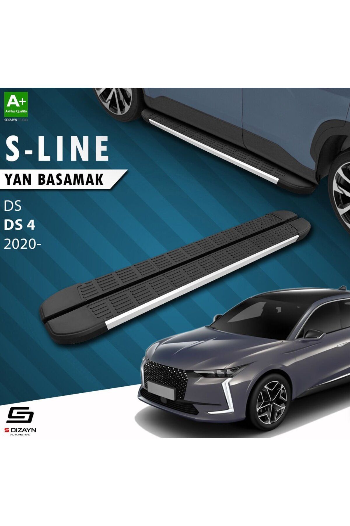 Drs Tuning S-Dizayn DS DS 4 S-Line Aluminyum Yan Basamak 183 Cm 2020 Üzeri A+ Kalite