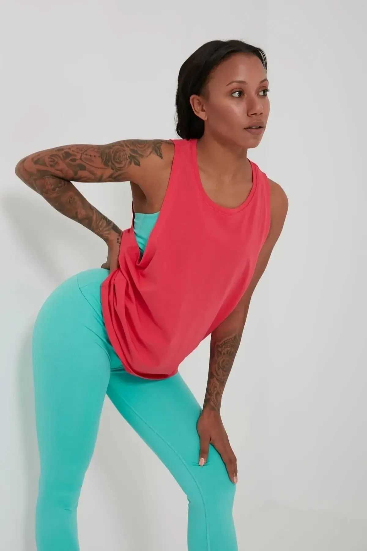 QUHOX Tricou Sport Oversize Pentru Femei Fucsia Femeie - L