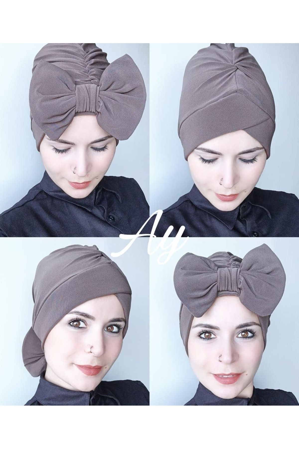BUTİK AYVİTRİN Kadın Fiyonklu Bone Kahverengi