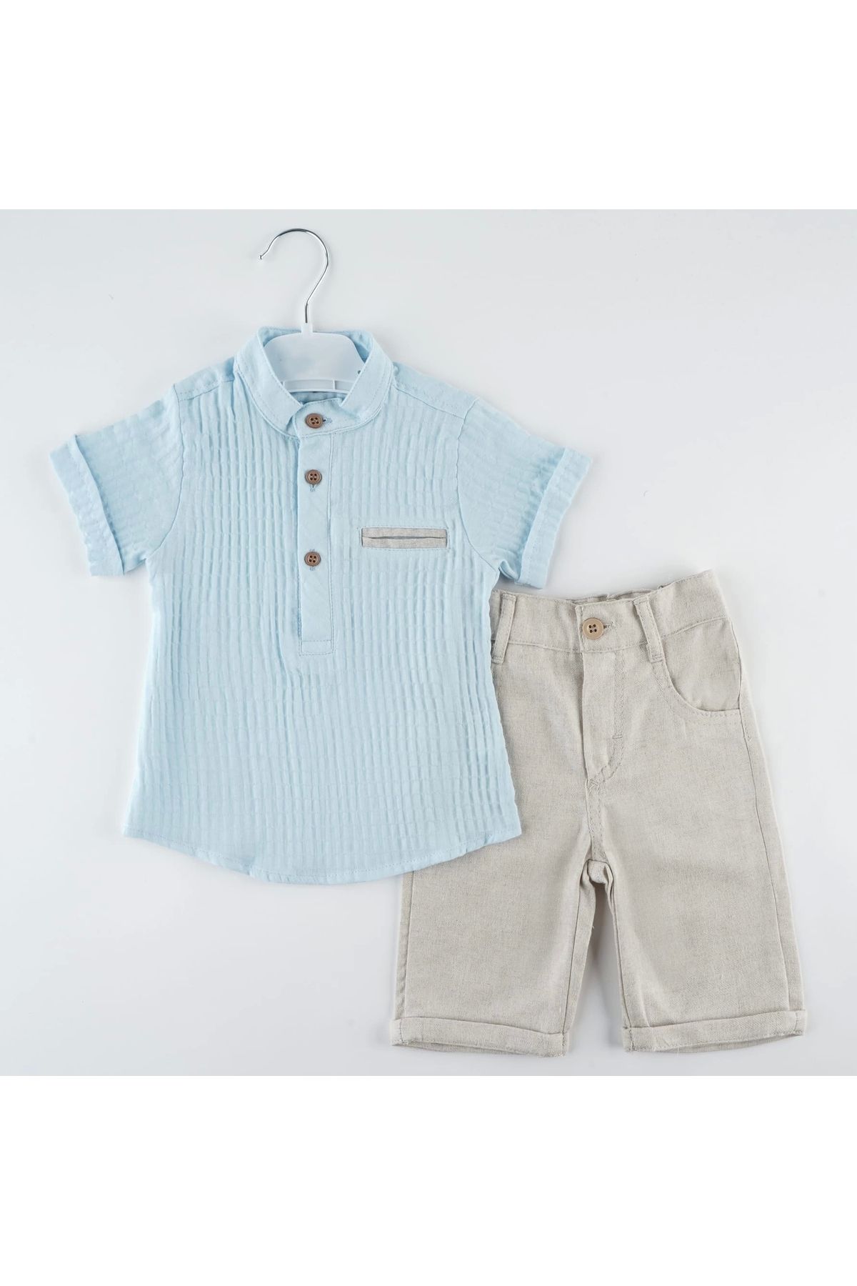 Mc Emirix Kids Wear HAKİM YAKA FİLOTALI GÖMLEK