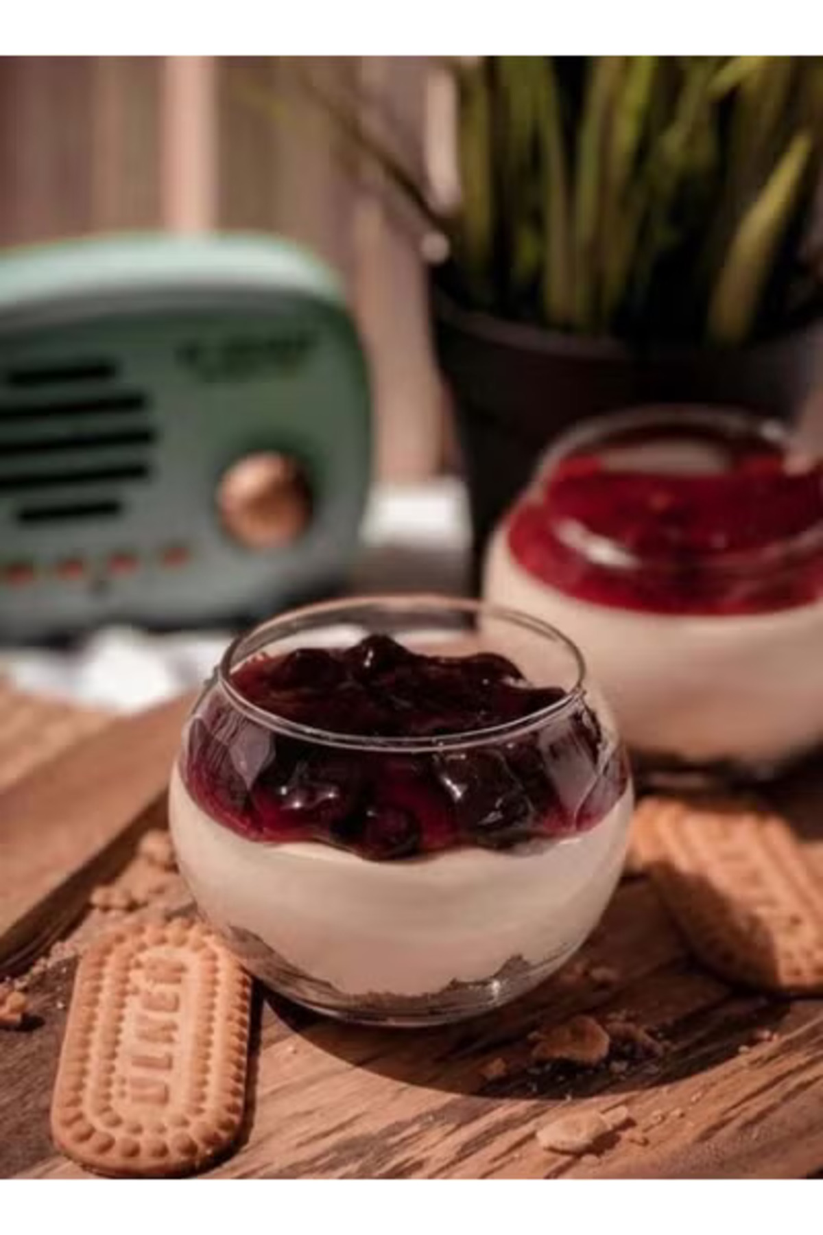 كاسات تشيز كيك 15حبه شفاف صغيرة الحجم