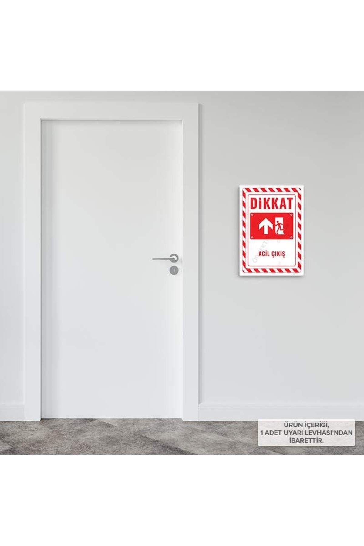 Posterya-Ul02696-A5 - Emergency Exit Left Direction up Warning Sign (15,4×21,6cm) 3