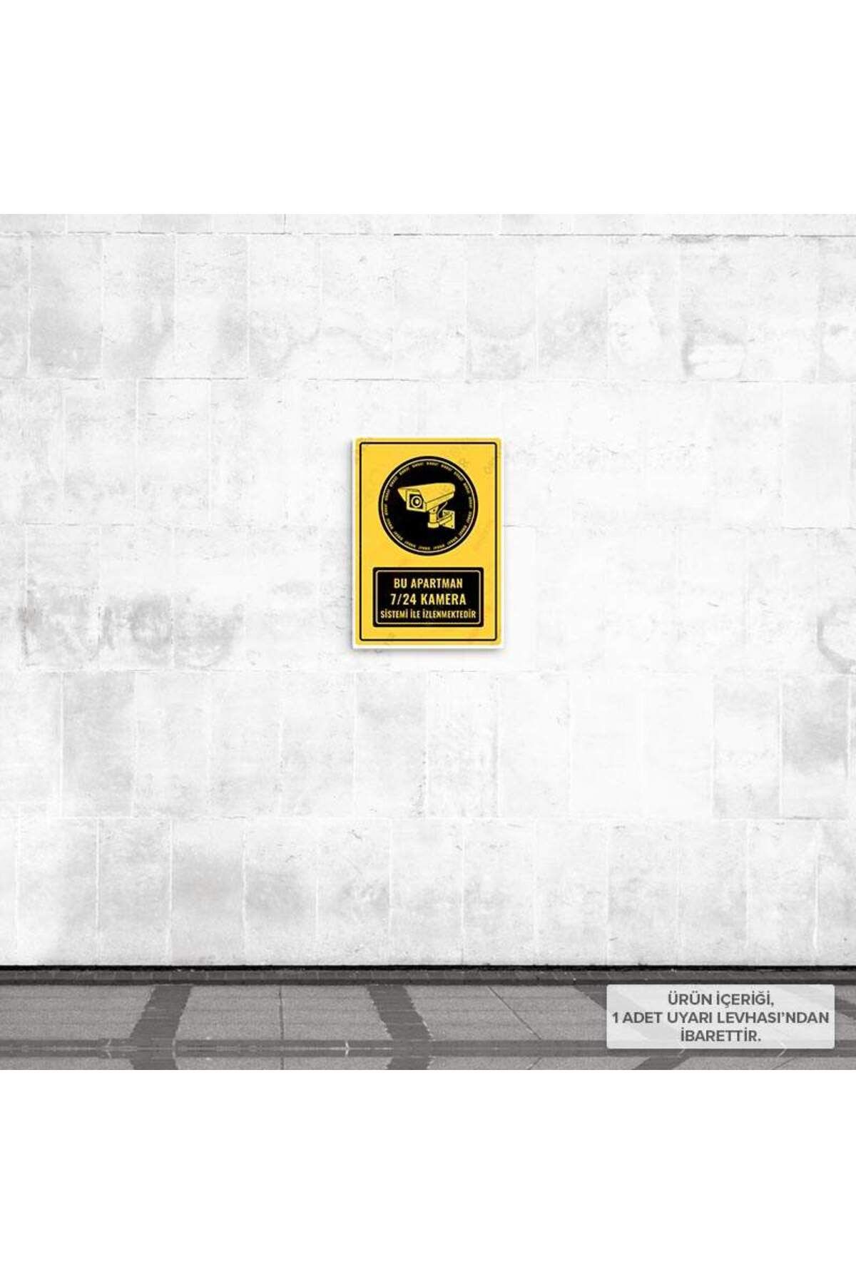 Posterya-Ul01243-A5 - This Apartment Is Monitored 24/7 with Camera System Warning Sign (15.4×21.6cm) 2