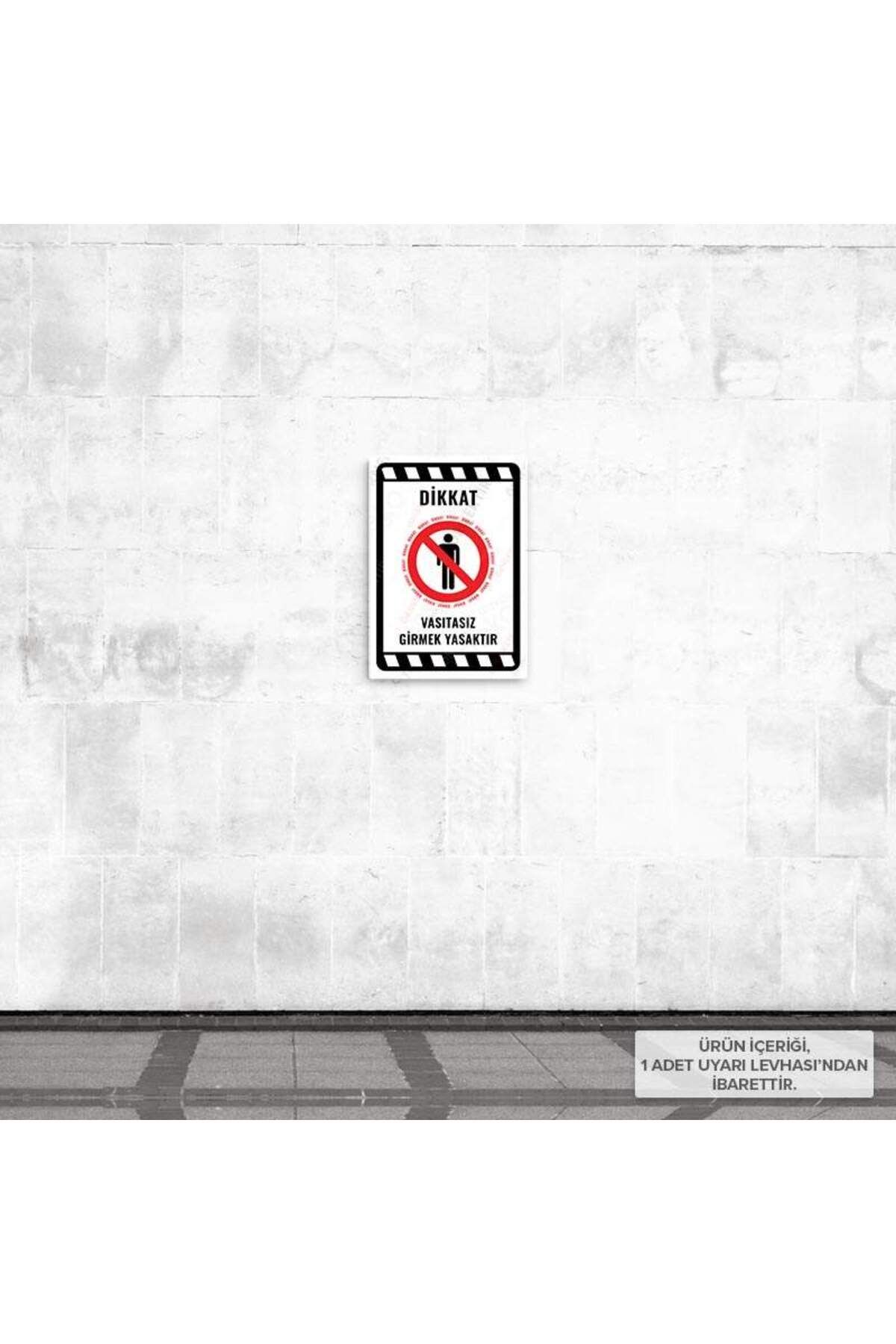 Posterya-Ul02237-A4 - It Is Forbidden to Enter Without Vassit Warning Sign (21,6×30,3cm) 2