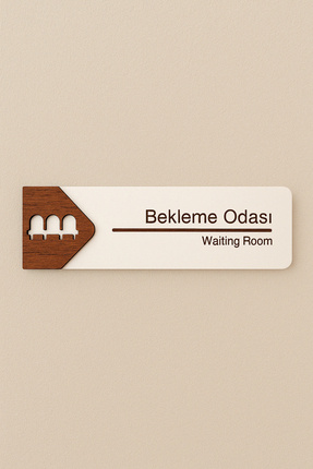 Lucena Bekleme Odası Ofis Oda Kapı İsimliği Yönlendirme Tabelası Levhası Kişi...