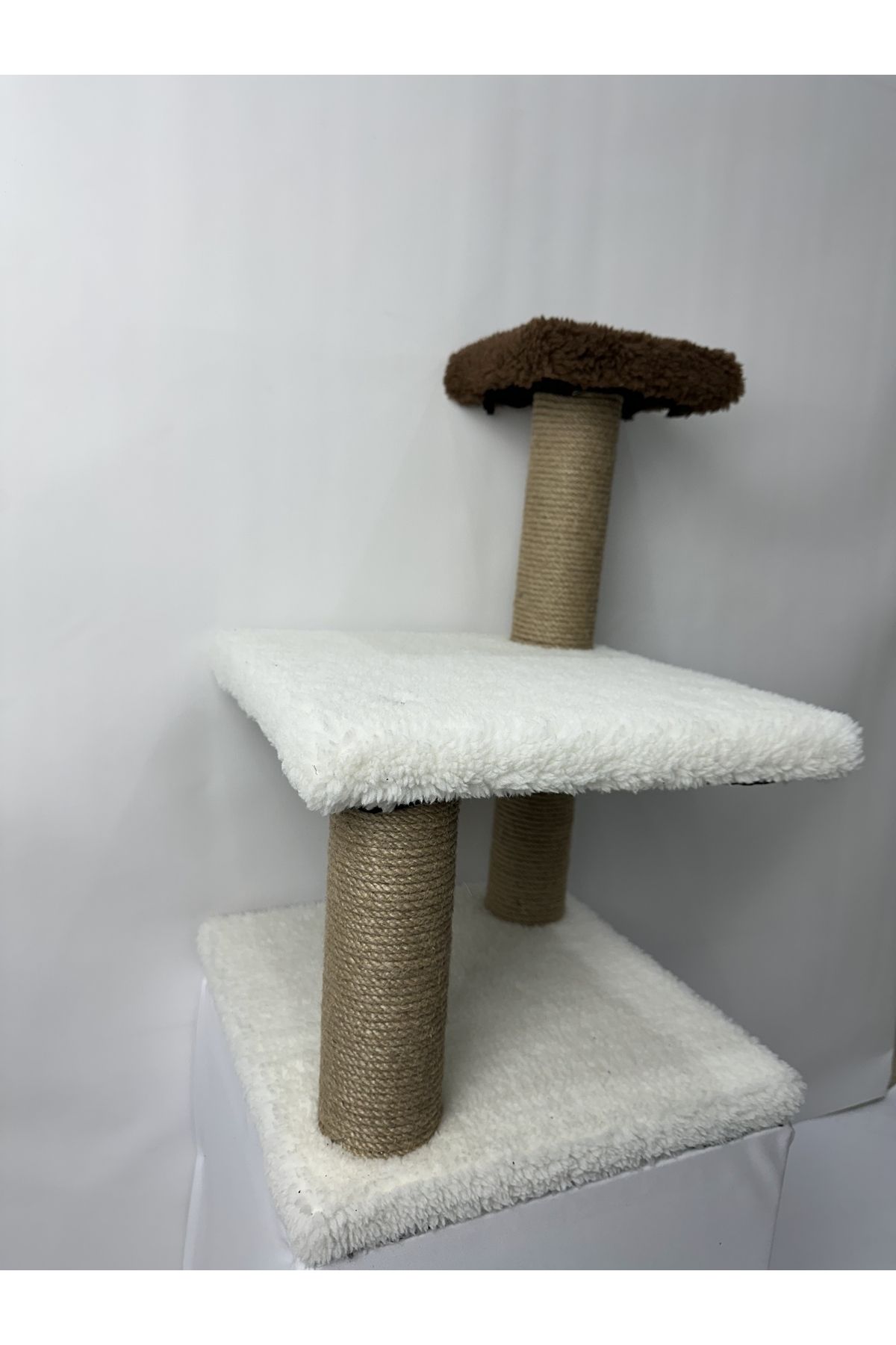 Komano Pontika-Plush Textured Soft 3 Layer Kitten Cat Scratching Board 46 cm Soft Loved Colors 3