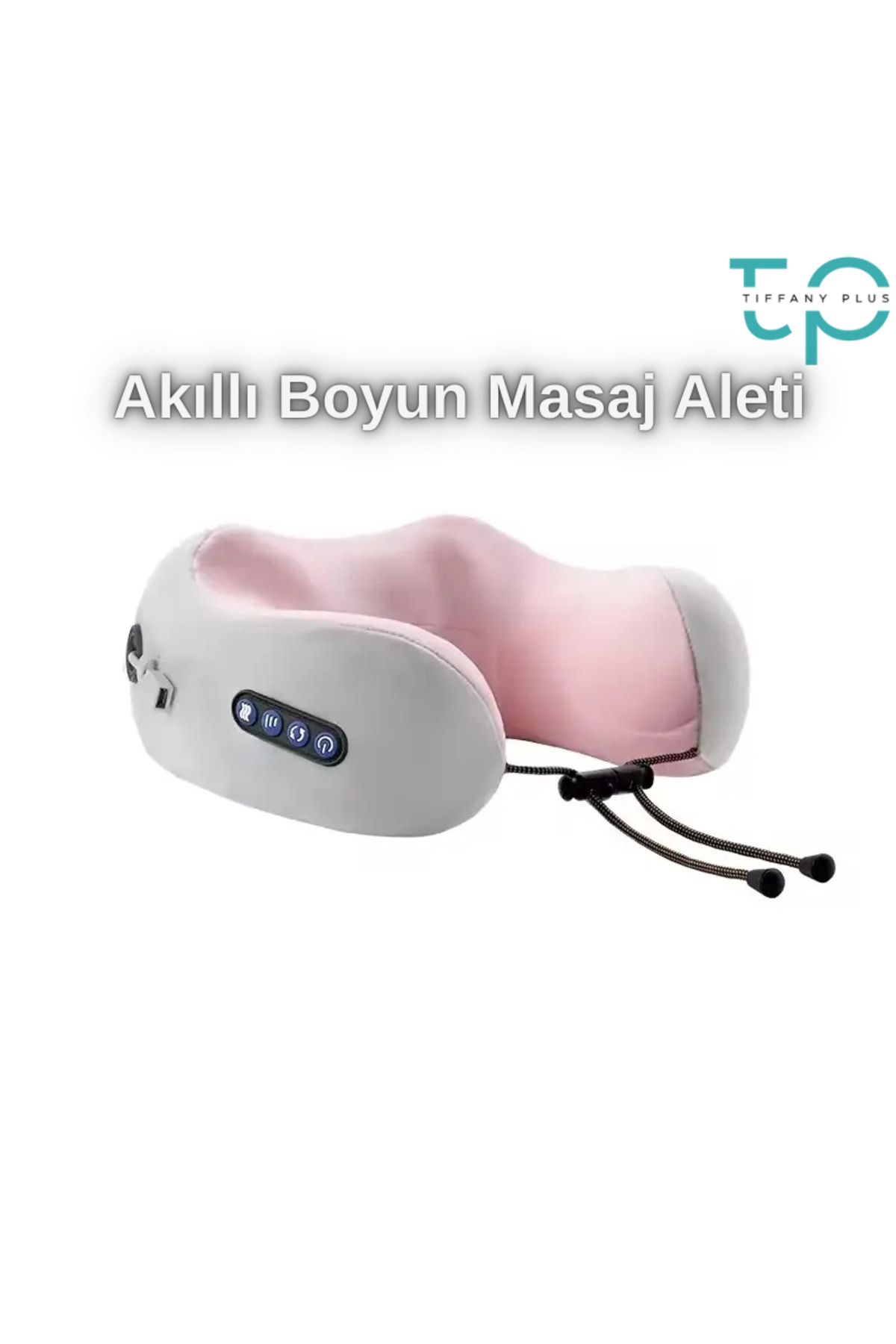 Tiffany Boyun Masaj Yastığı U Şeklinde Şarjlı Boyun Masaj Aleti Hijyenik Kumaş TP-1029