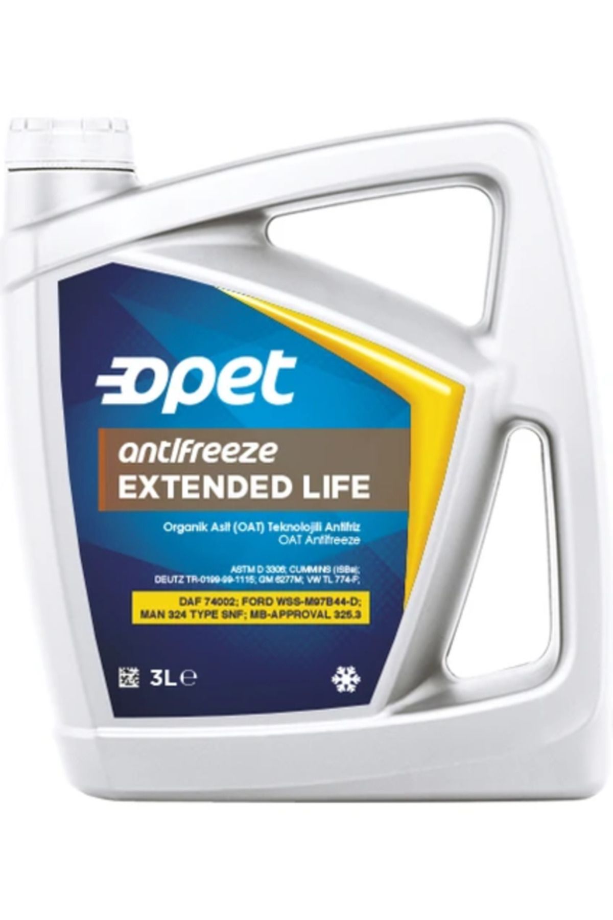 opet Extended Lıfe Kırmızı Antifiriz 3L