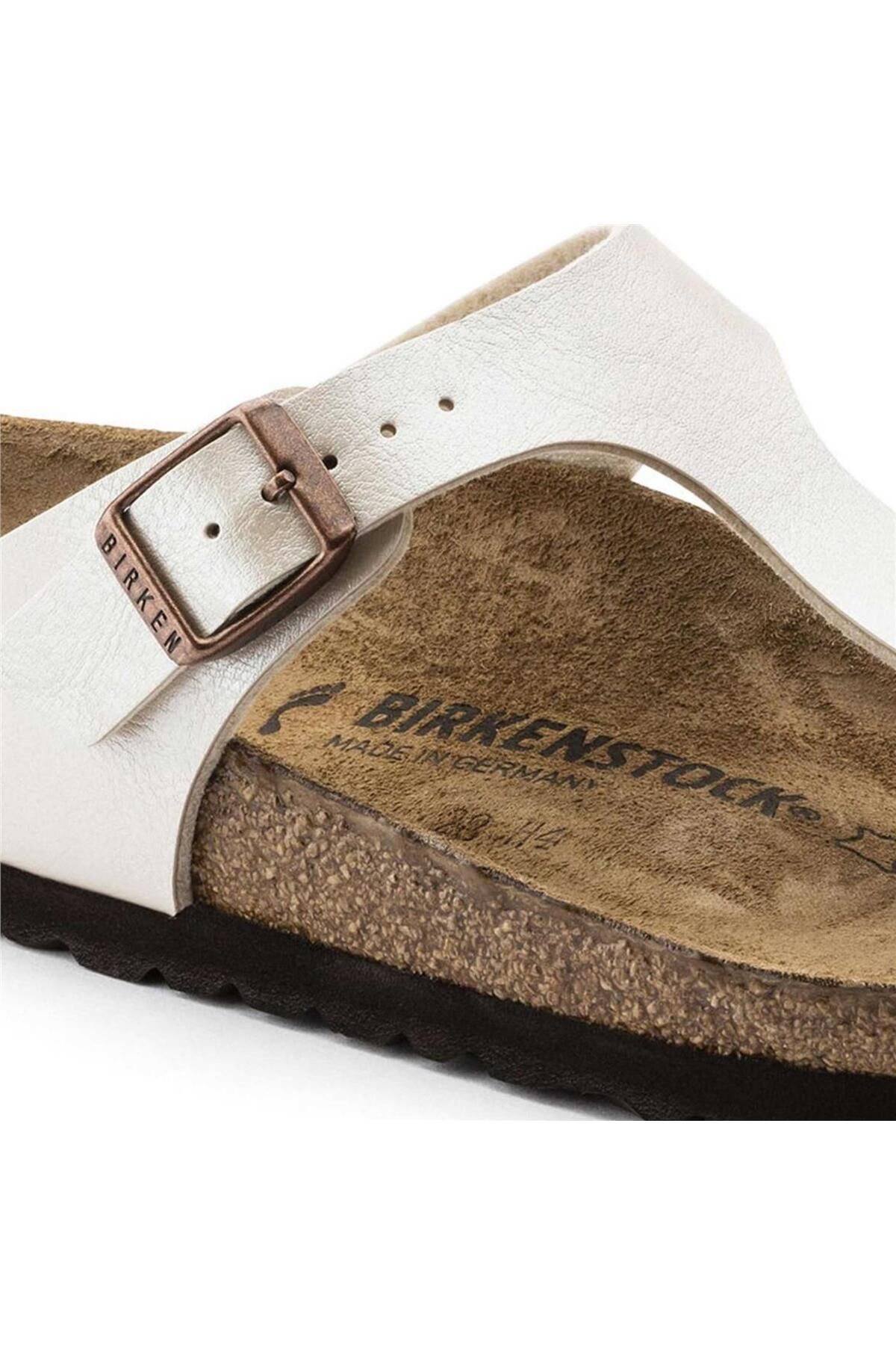 Birkenstock-Gizeh Bf Graceful White Slippers 5