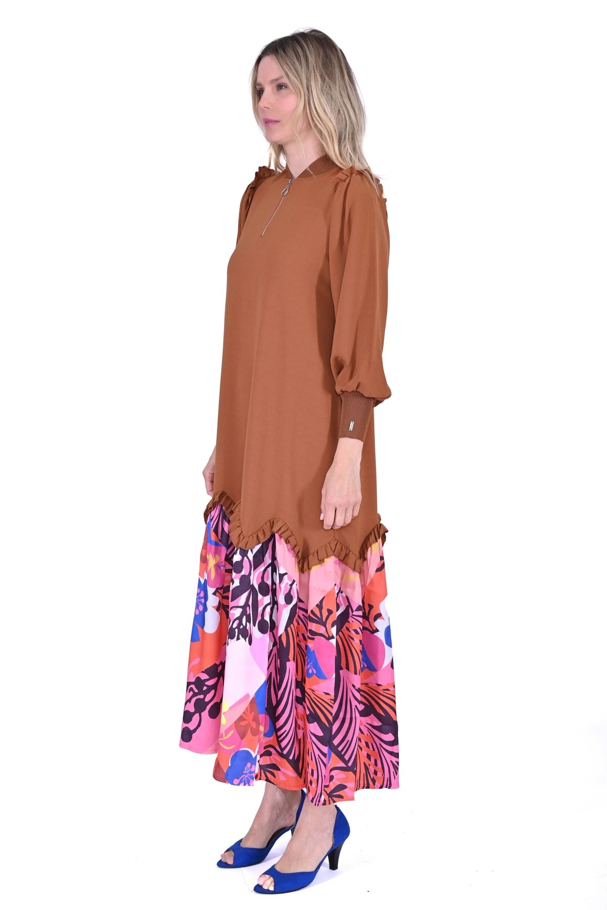 Invee-6653 Coffee Dress 2