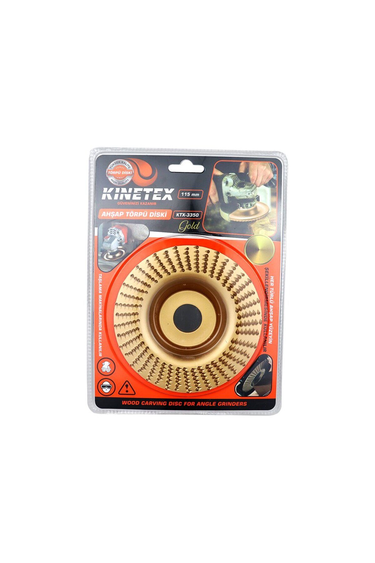 OK AKSESUAR 115MM AHŞAP DİSK EĞE TÖRPÜ GOLD (5060)