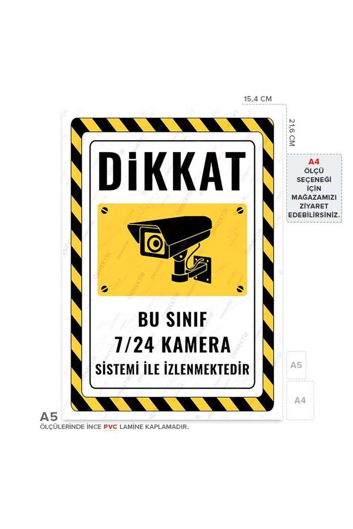 Posterya-Ul02458-A5 - This Class Is Monitored 24/7 Camera System Warning Sign (15.4×21.6cm) 1