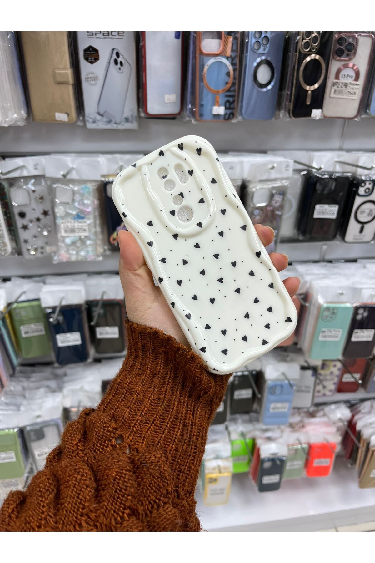 TECNOTREND Xiaomi Redmi Note 8 Pro Kalpli Desenli Baskılı Kabarık Kılıf