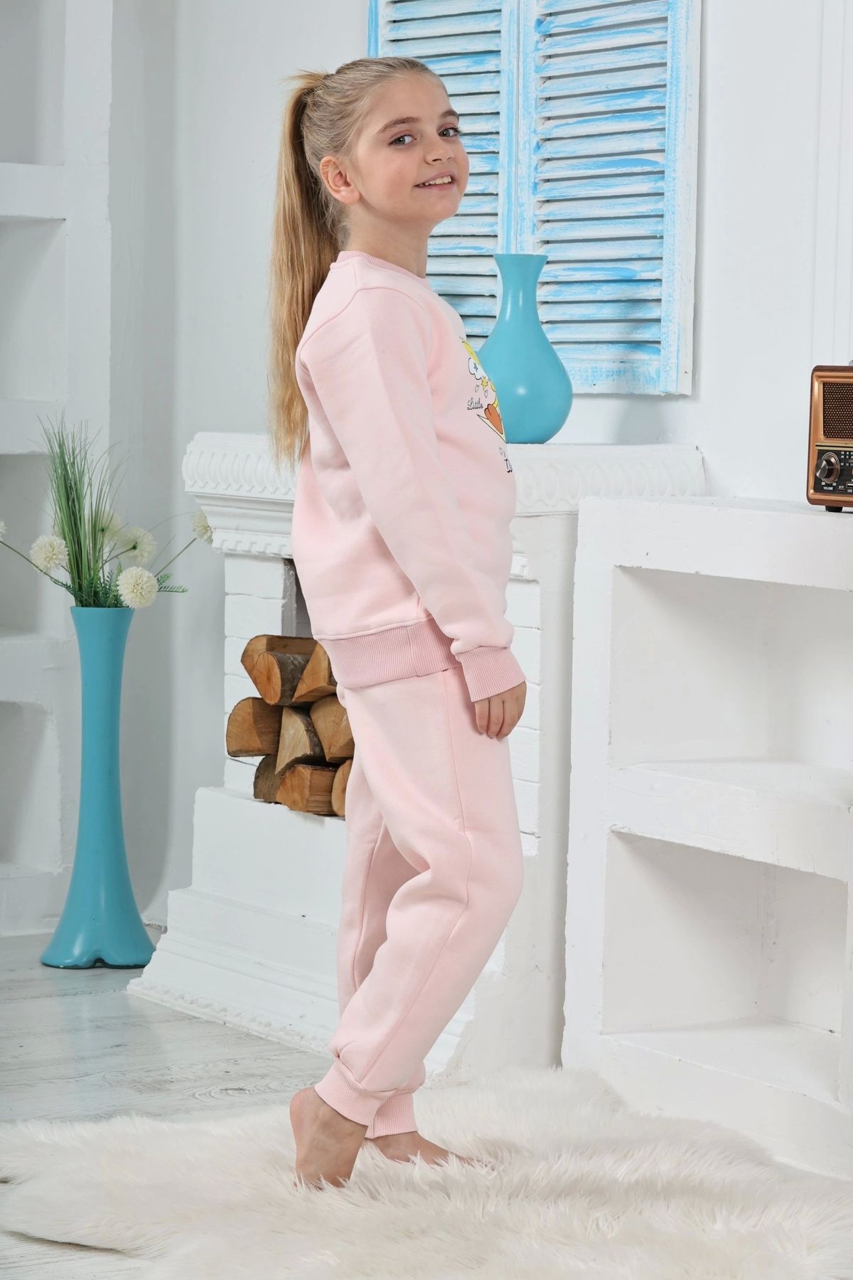 Beruflic Kapitex 6181 Kız Çocuk Twety Baskılı Uzun Kol Pijama Takımı