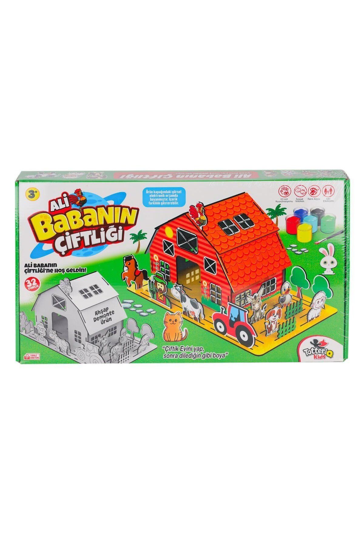 Easy Tedarik 8202 Ali Babanın Çiftliği 3D Puzzle ve Boyama -Totteriq