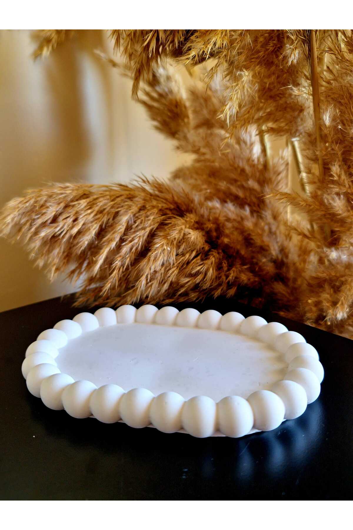 Bubble Sunum Tepsisi 11*16 cm - Baloncuk Sunum Tepsisi - Beyaz