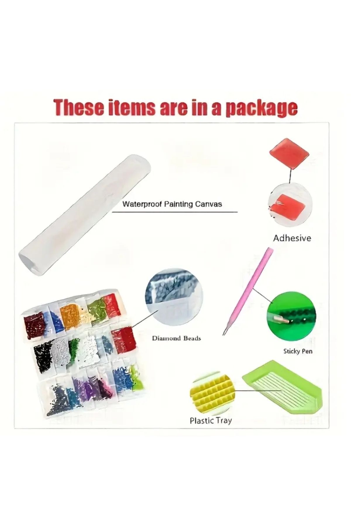 bilteknik-Diamond Bead Painting Kit 30X40Cm 4