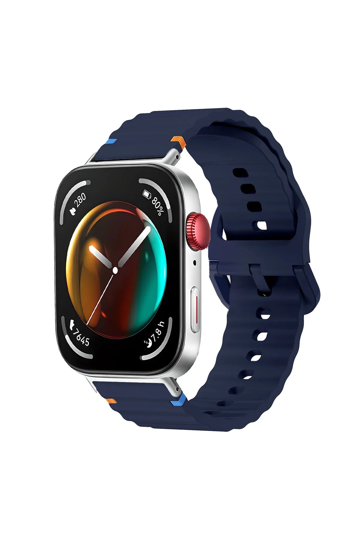 MMPSHOP Huawei Watch Fit 3 Uyumlu Dalgalı Spor Silikon Kordon