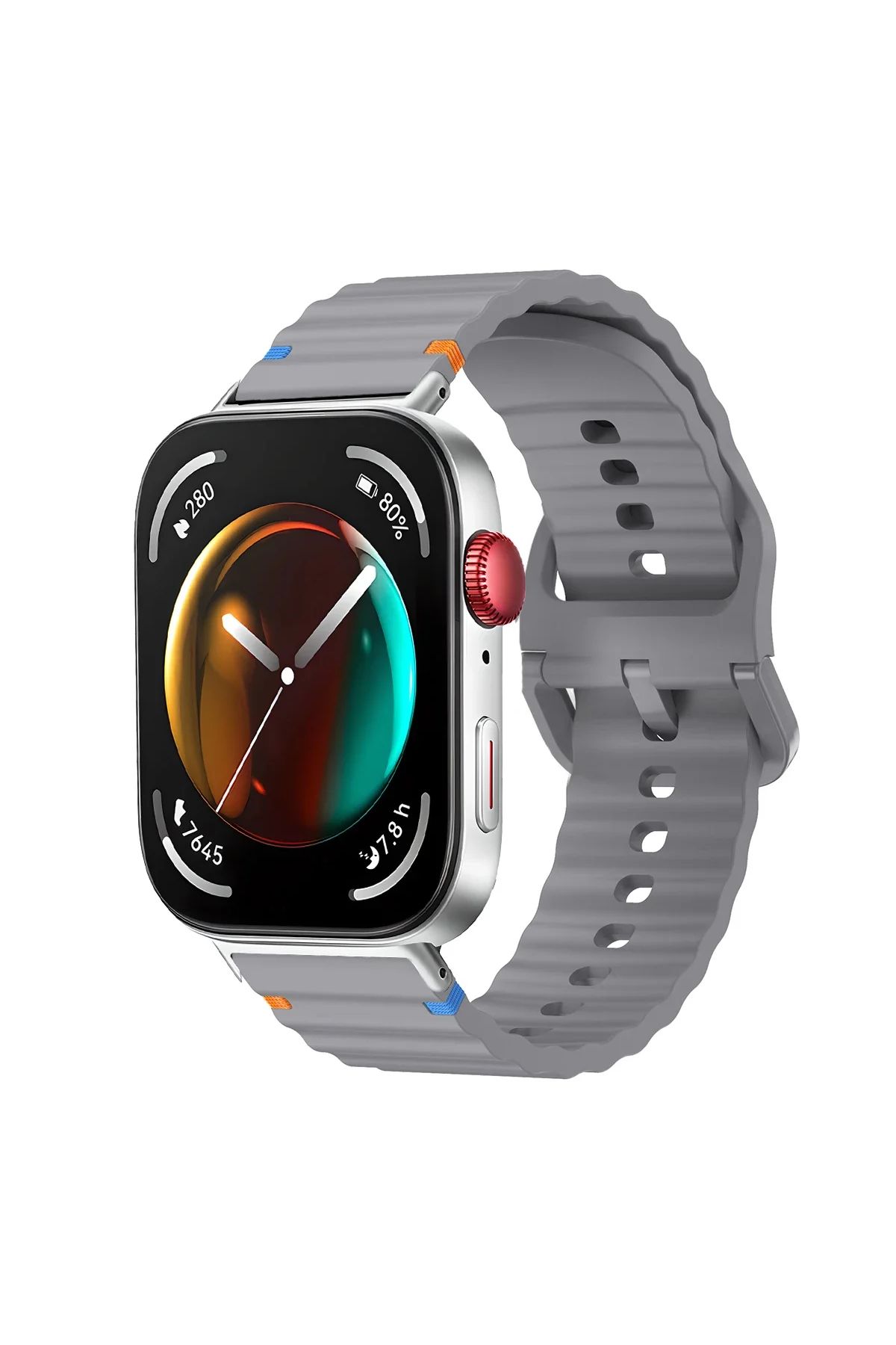 MMPSHOP Huawei Watch Fit 3 Uyumlu Dalgalı Spor Silikon Kordon