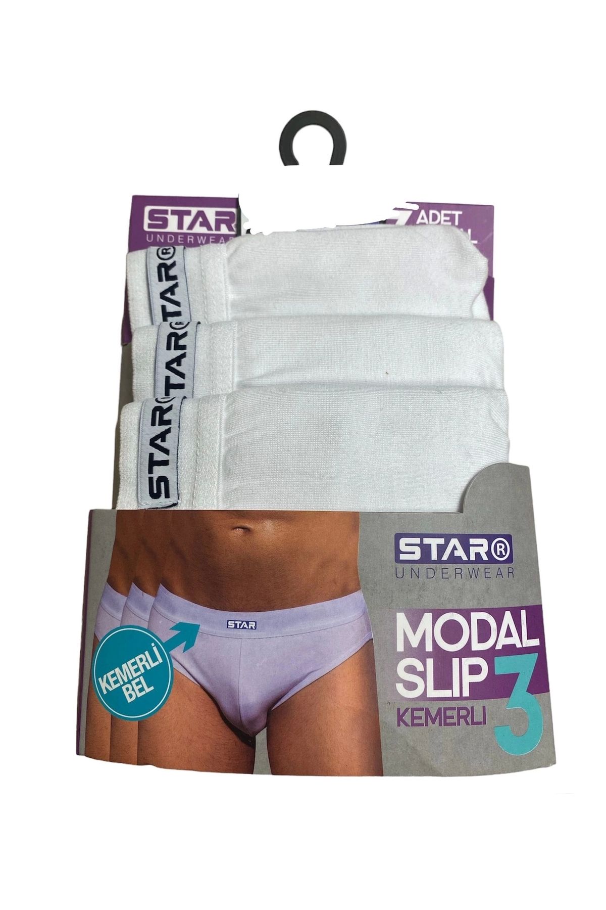 Beruflic Star 109 Erkek 3'lü Modal Slip