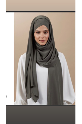 Home Haki Renk Dolama Şal - Gülsüm Elkhatroushi