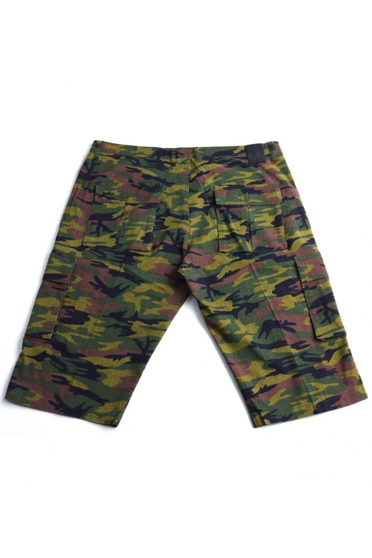 marufshop Pantaloni Scurți De Camuflaj Pentru Bărbați De Mărime Mare Kaki Masculin - 5XL