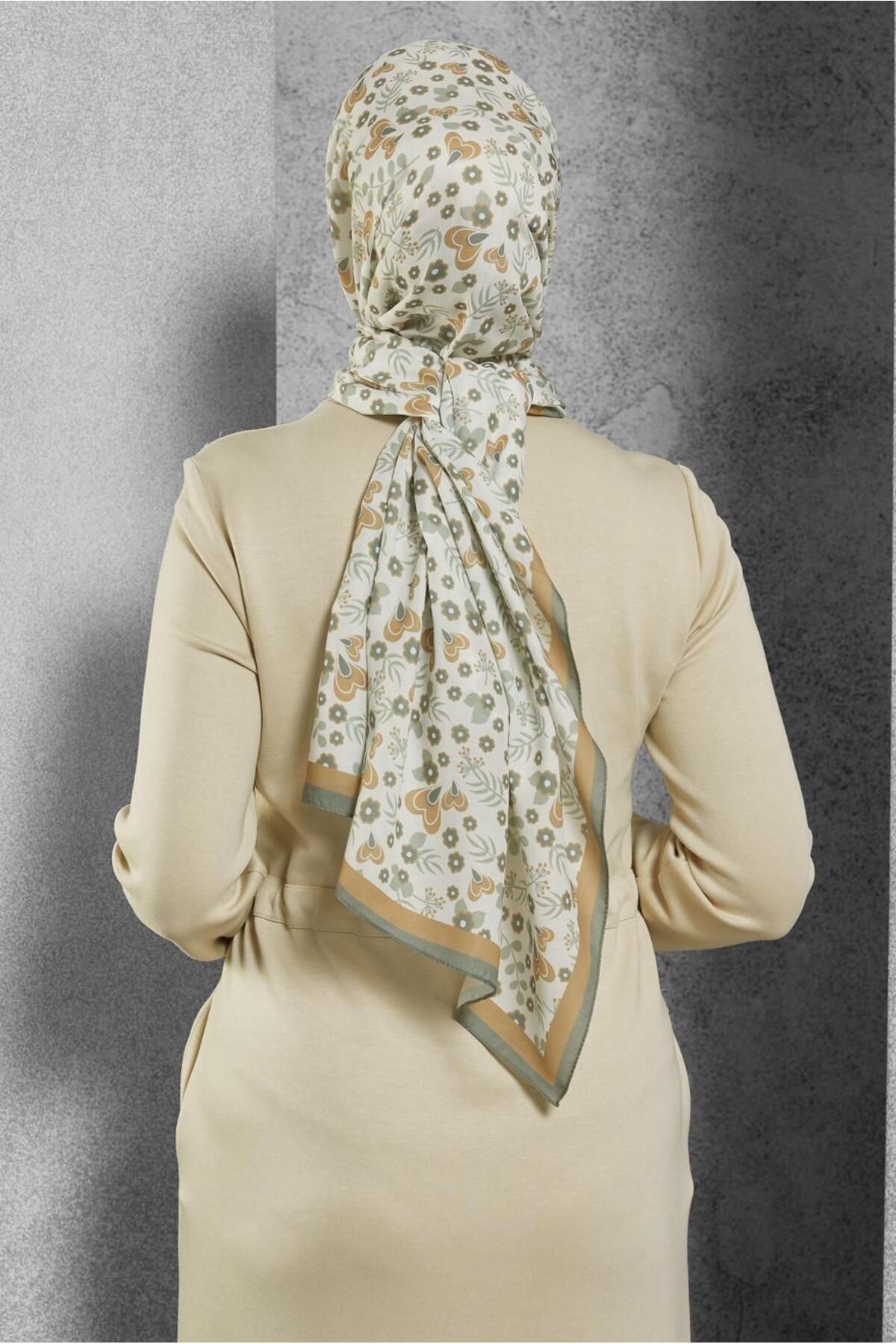 Alvina-Alvi̇na Patterned Shawl 7453 2